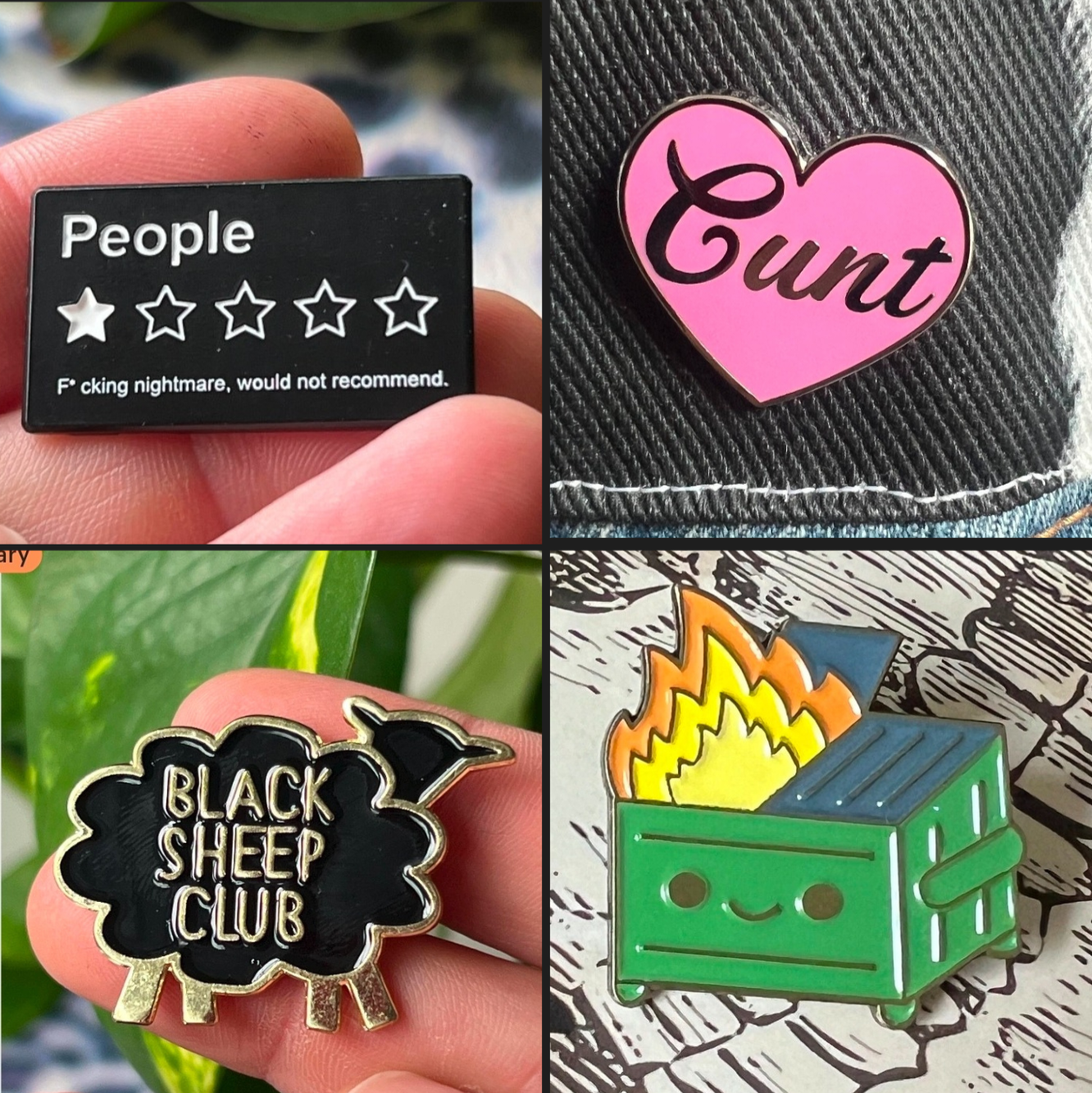 Enamel & Acrylic Pins