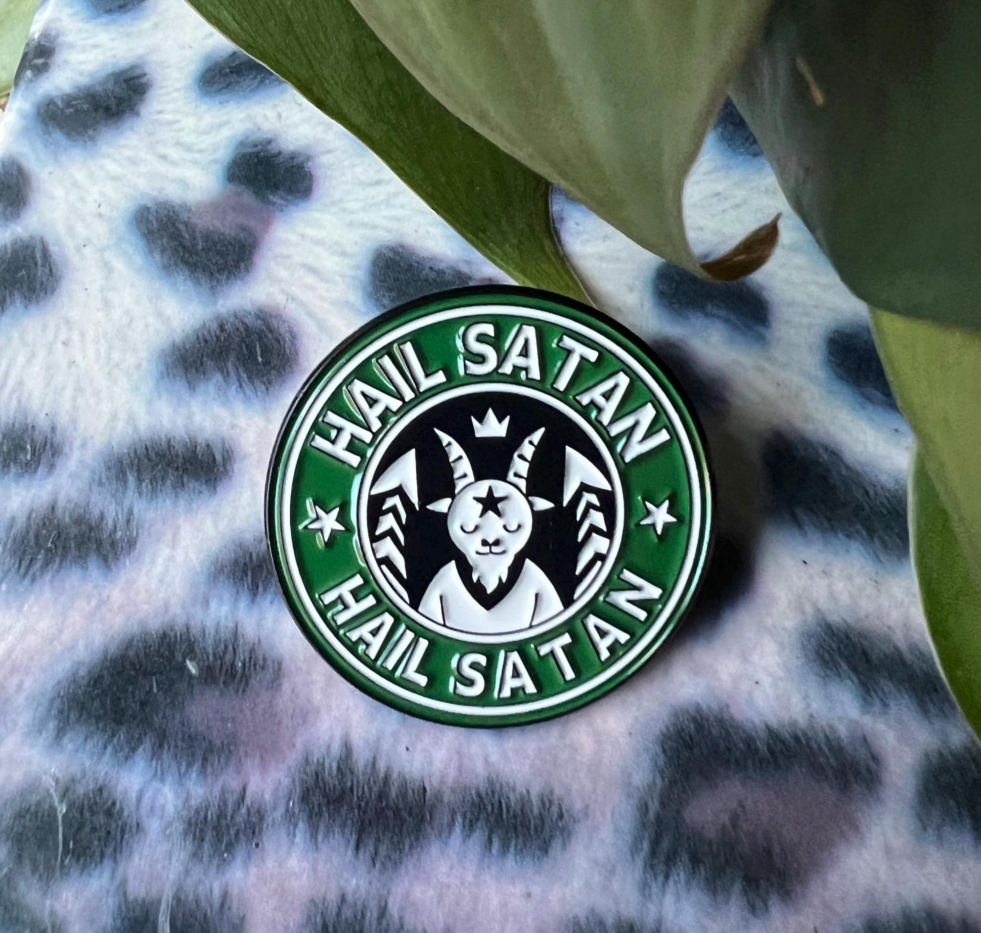 dark humor pins and badges punk accessories sarcastic starbucks round badge satanic pins queer punk pins