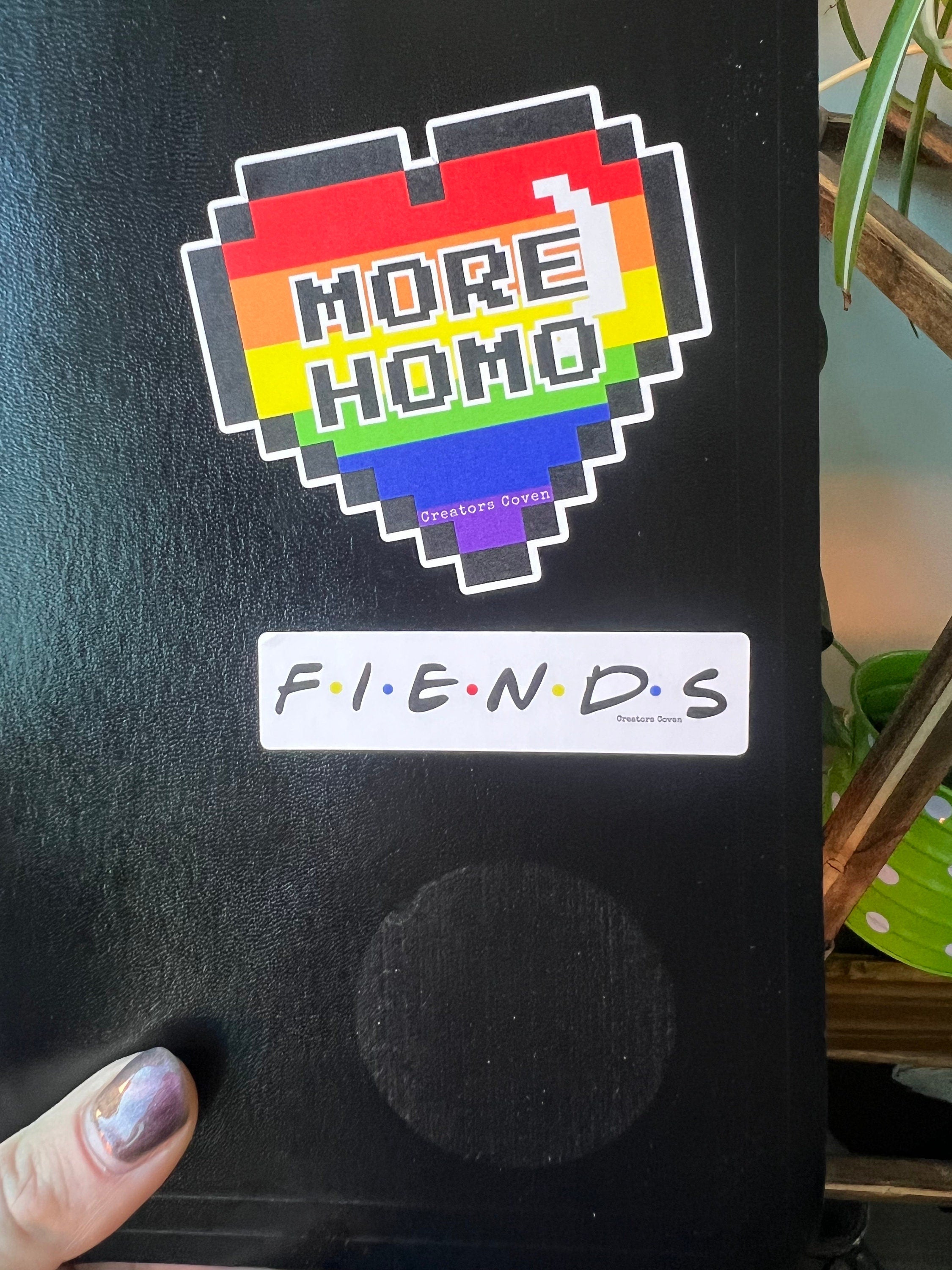 More Homo vinyl sticker Rainbow Heart Sticker