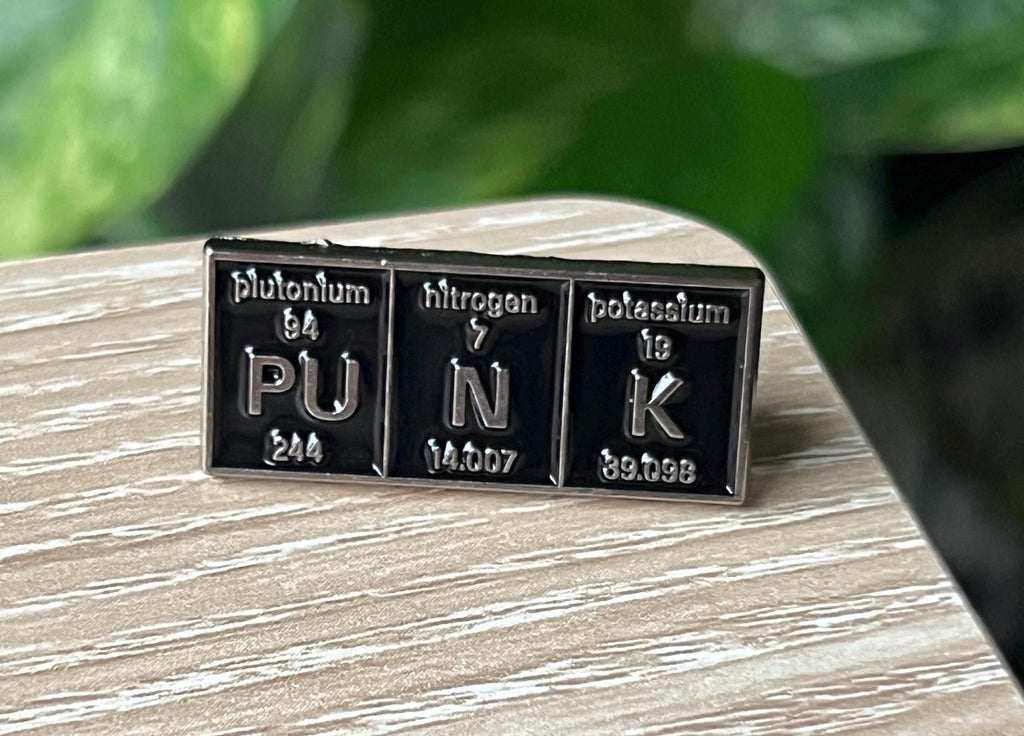 punk pins and badges periodic table enamel pins science pins punk rock accessories punk enamel pins goth pinback buttons