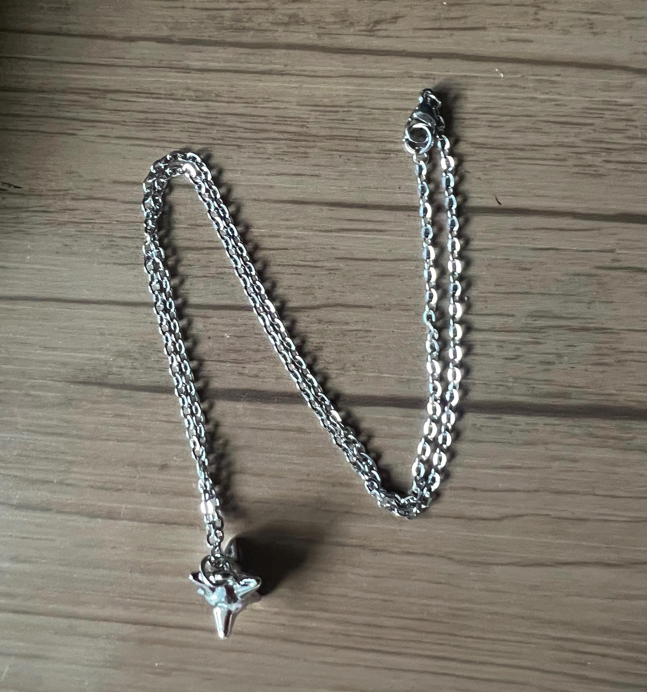 gothic necklace goth jewelry punk necklace punk accessories flail necklace medieval weapons morning star stainless steel necklace spiked