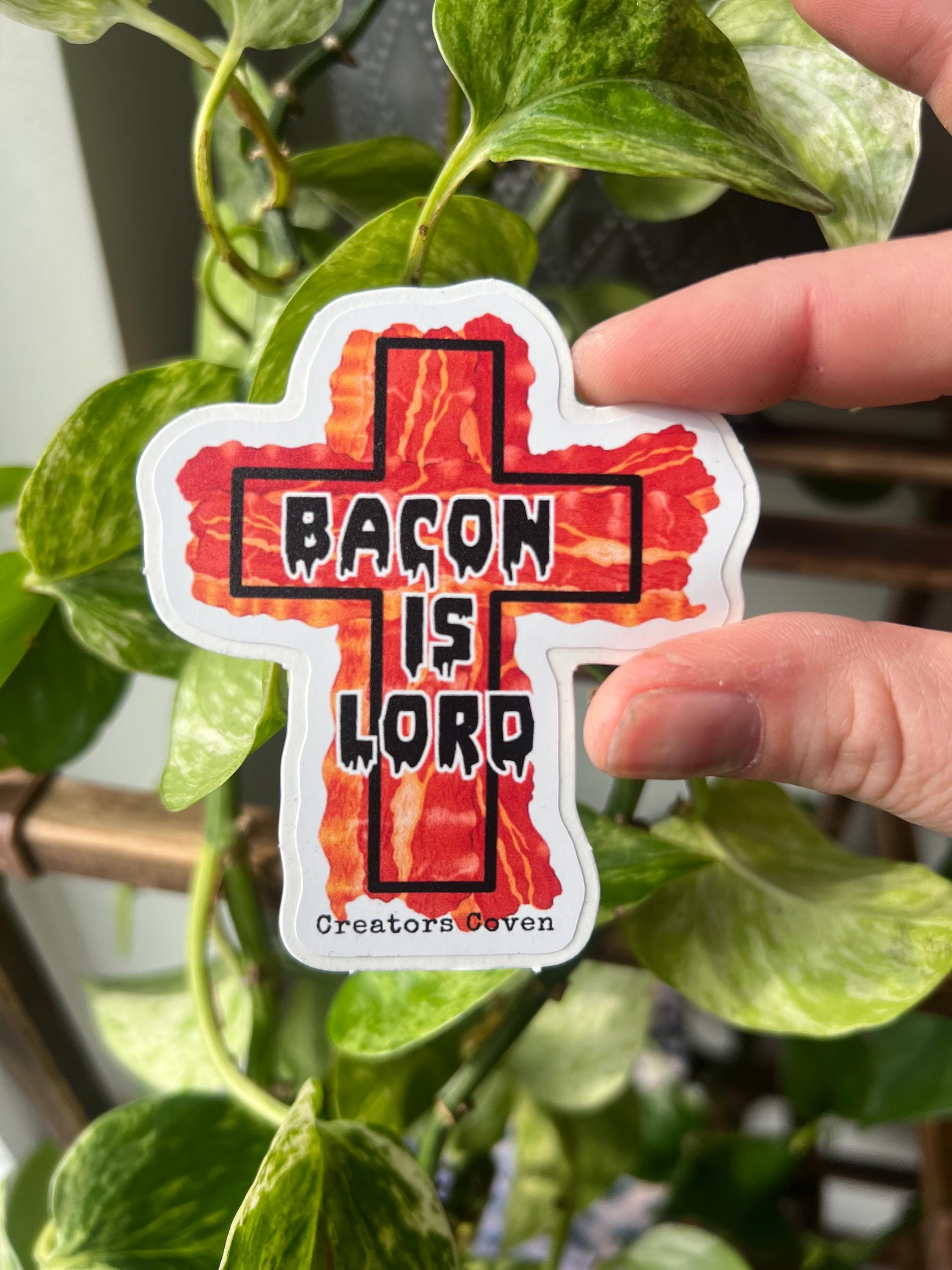 Bacon Is Lord vinyl sticker