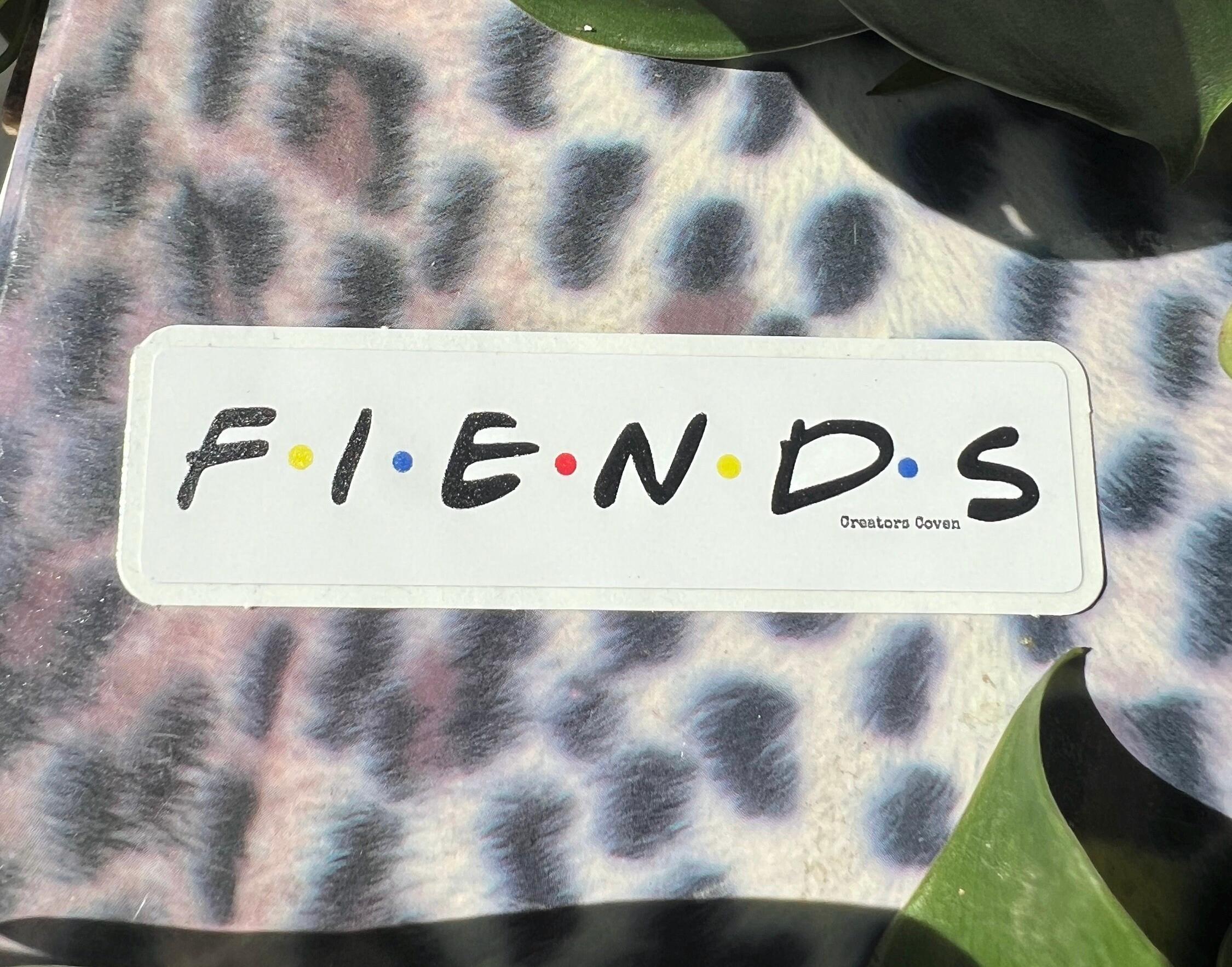 FIENDS vinyl sticker FRIENDS parody decal