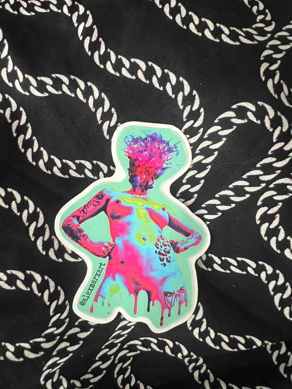 colorful nude vinyl sticker erotic decals nsfw mature vinyl decals