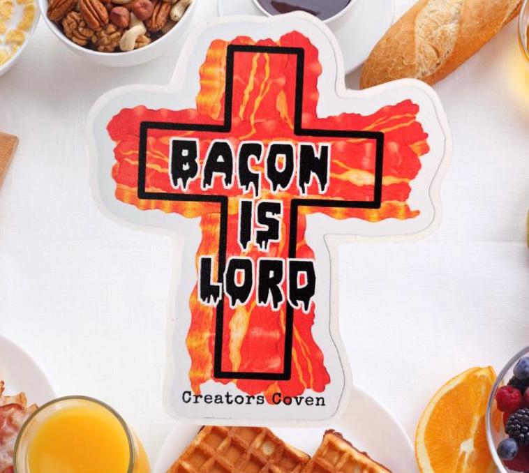 Bacon Is Lord vinyl sticker