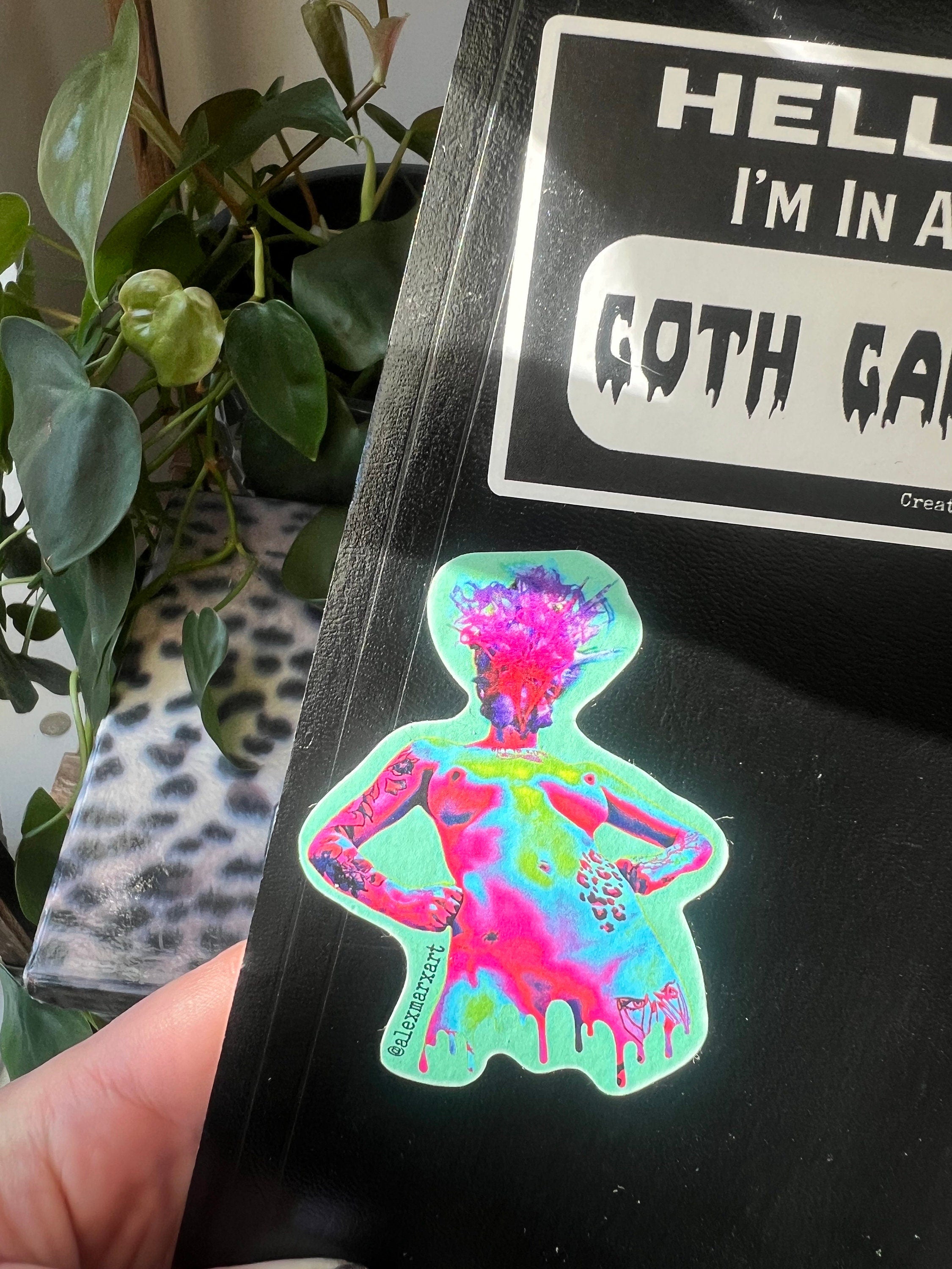 colorful nude vinyl sticker erotic decals nsfw mature vinyl decals