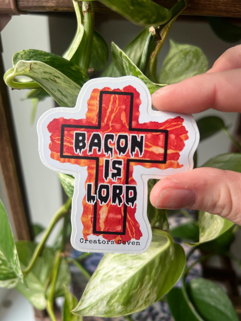 Bacon Is Lord vinyl sticker