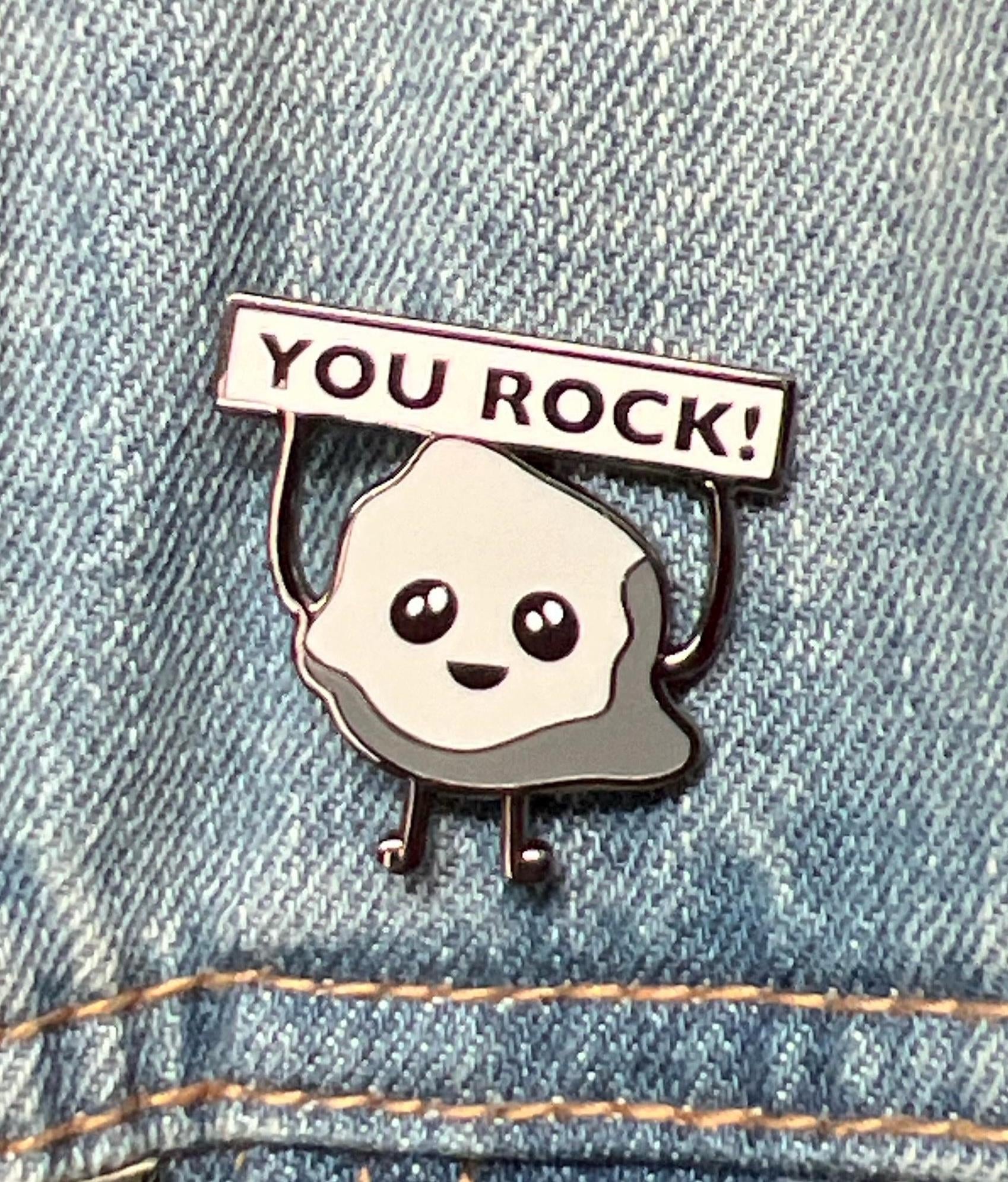 You Rock enamel pin