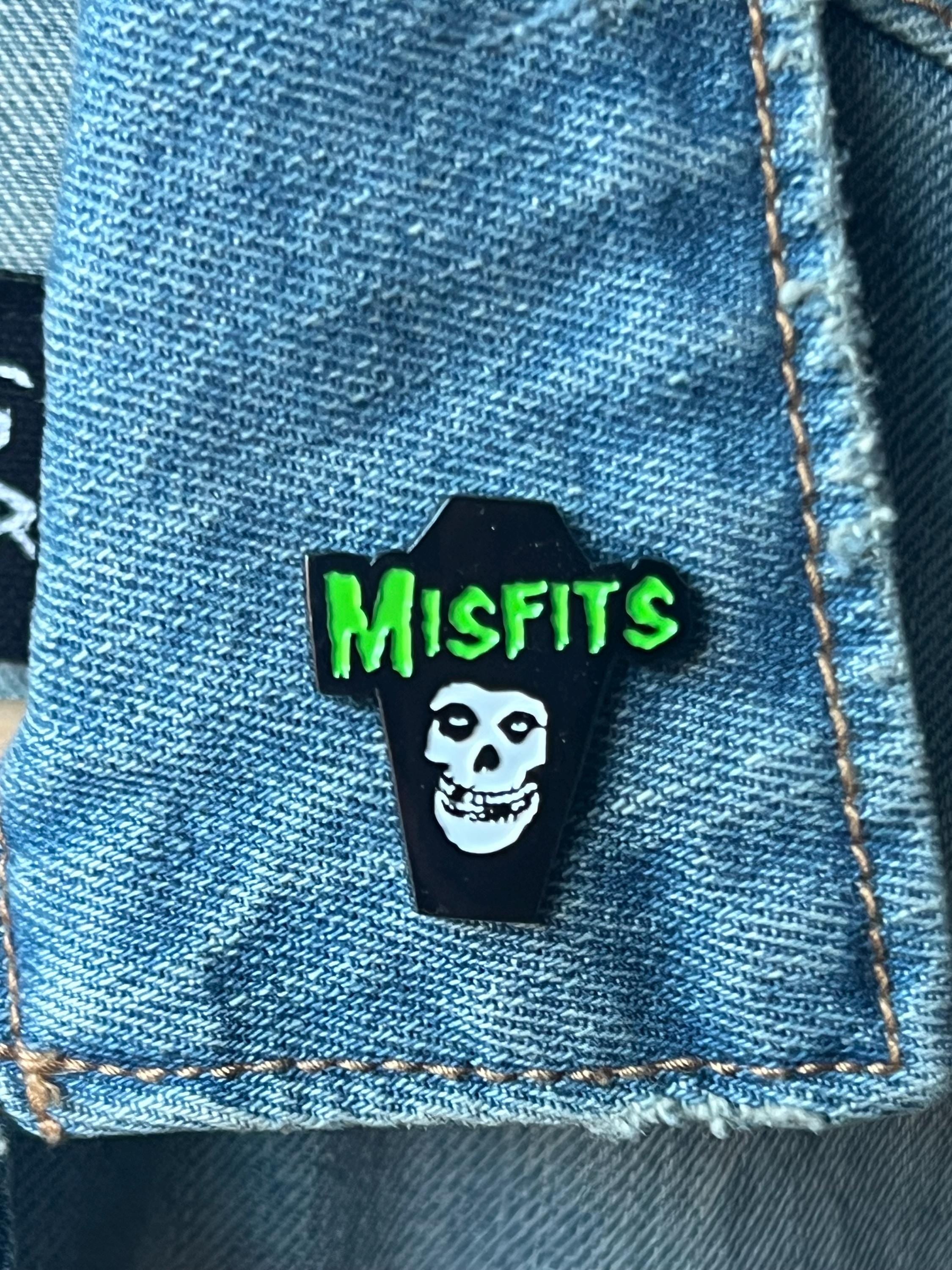 The Misfits Coffin Shaped Enamel Pin