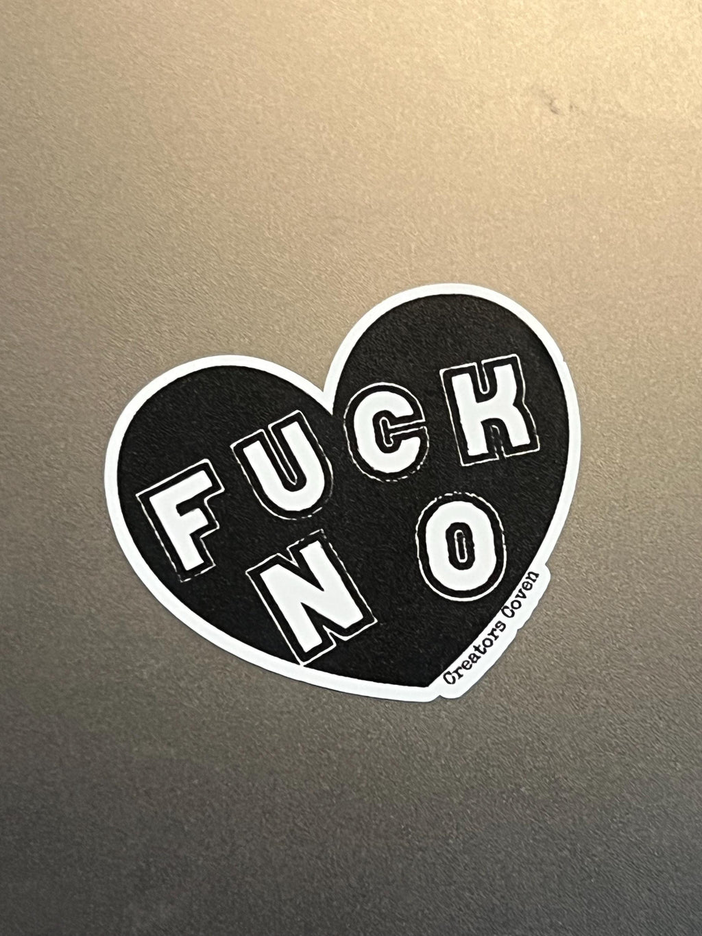 goth stickers liberal feminist stickers “fuck no” gothic black heart decal punk stickers waterproof removable