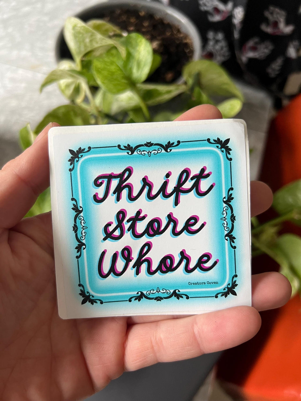 Thrift Store Whore Vinyl Sticker