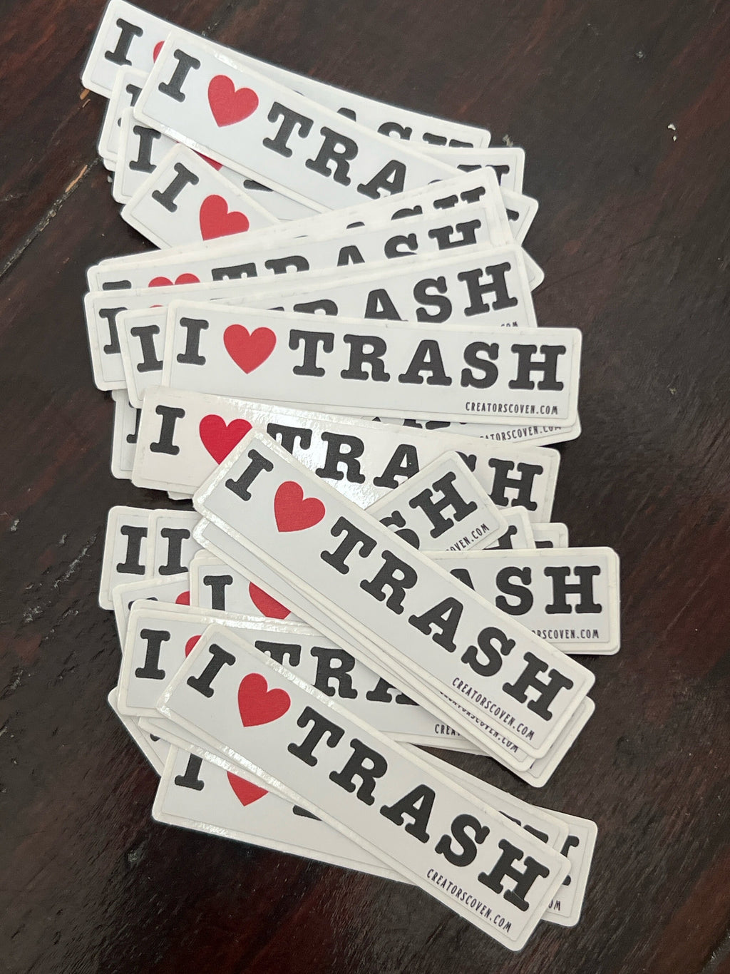 funny stickers punk stickers goth stickers sarcastic stickers for her I love trash vinyl sticker removable waterproof decal journal sticker