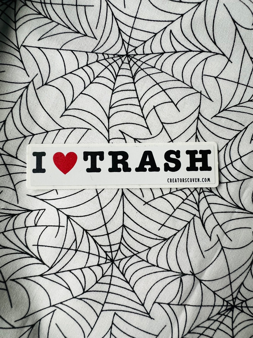 funny stickers punk stickers goth stickers sarcastic stickers for her I love trash vinyl sticker removable waterproof decal journal sticker