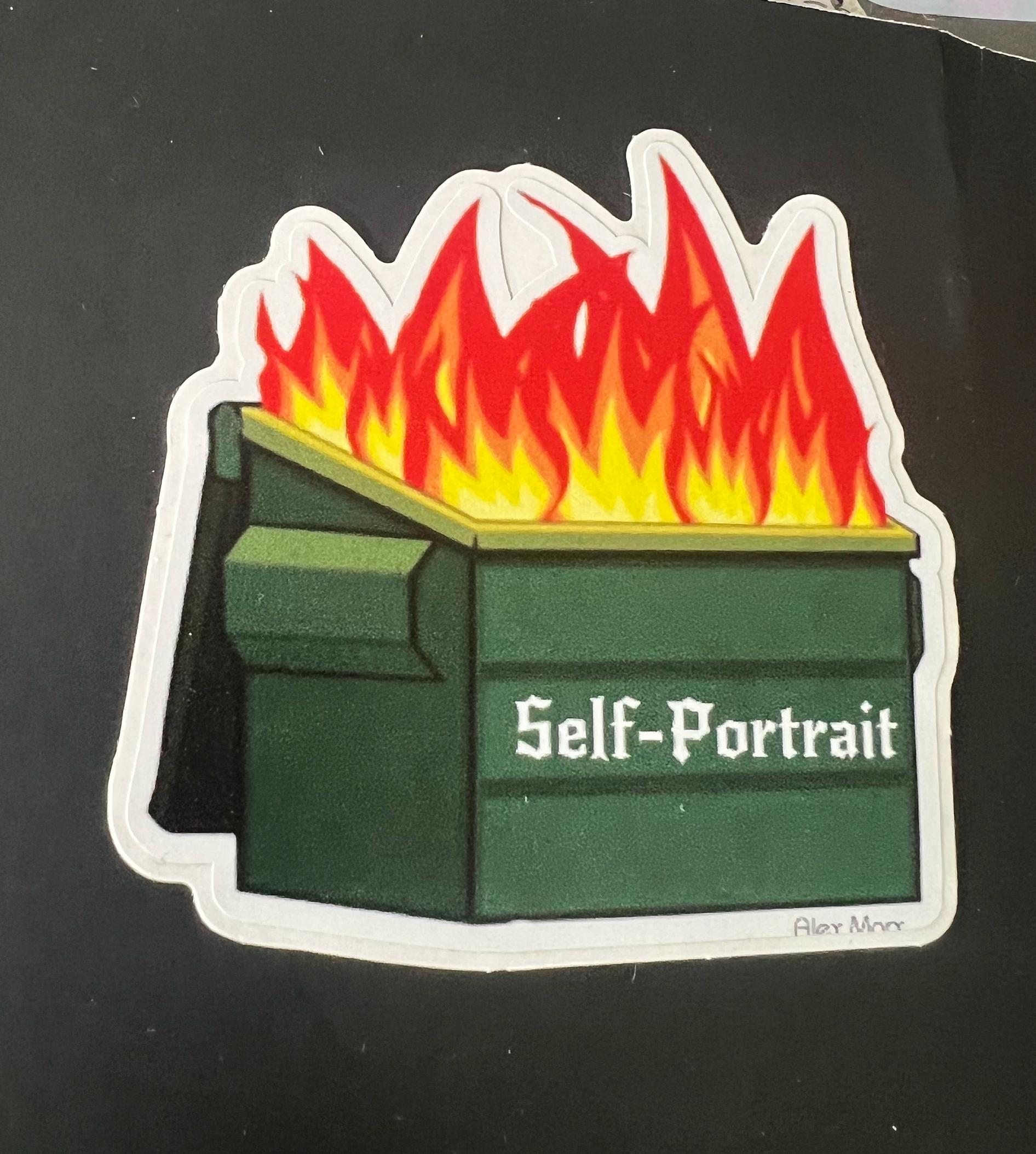 dark humor funny stickers dumpster fire decals funny bumper stickers laptop stickers queer punk decal stickers weird stickers waterproof