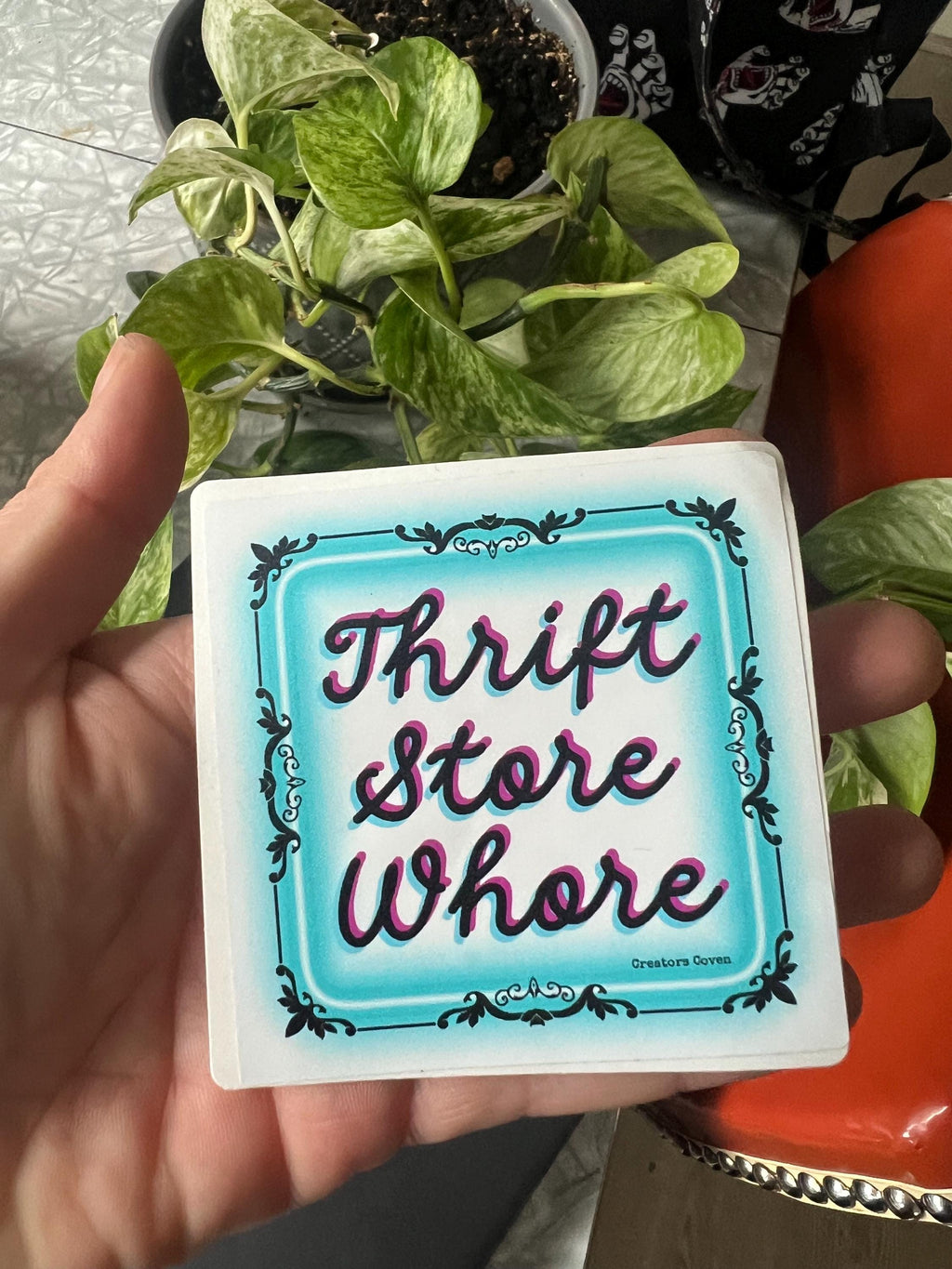Thrift Store Whore Vinyl Sticker
