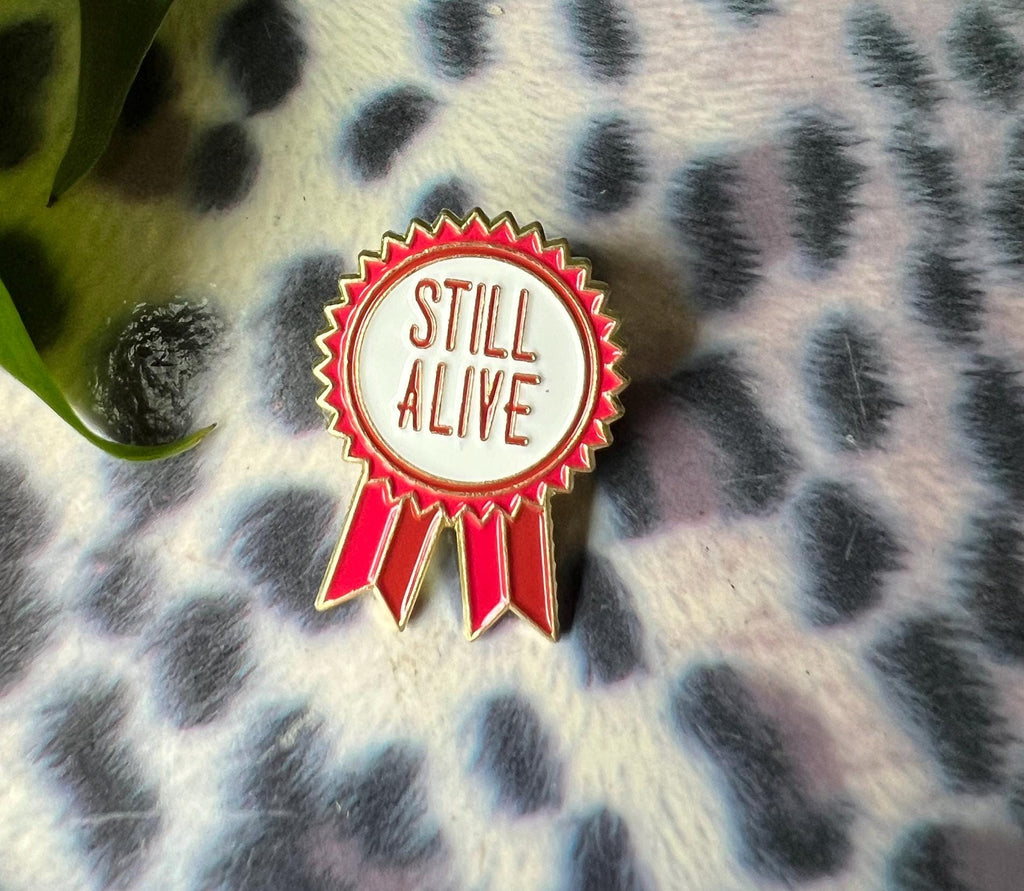 sarcastic pins and badges punk enamel pins dark humor award ribbon enamel pin goth pins gothic accessories queer pins grunge accessories