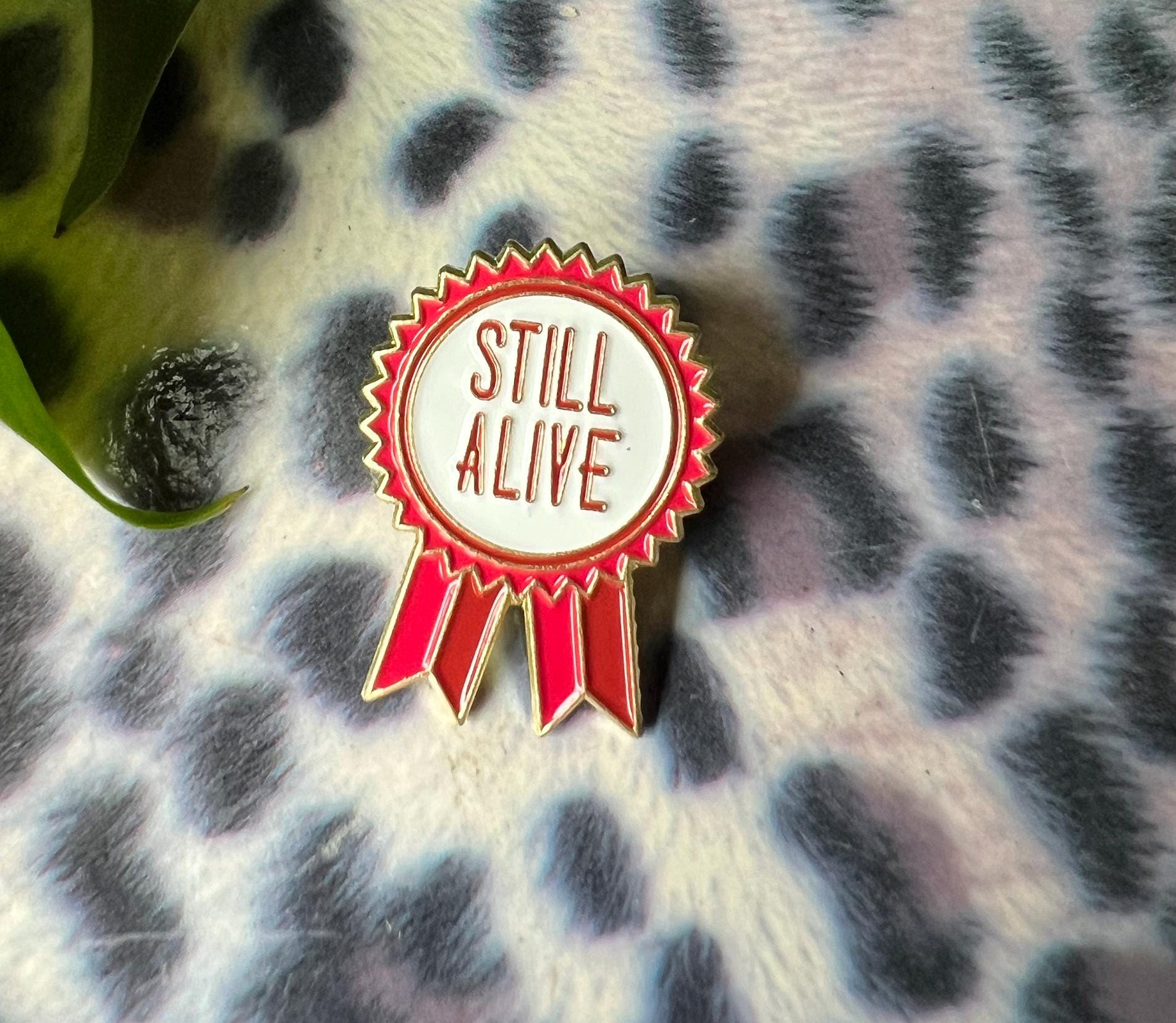 sarcastic pins and badges punk enamel pins dark humor award ribbon enamel pin goth pins gothic accessories queer pins grunge accessories