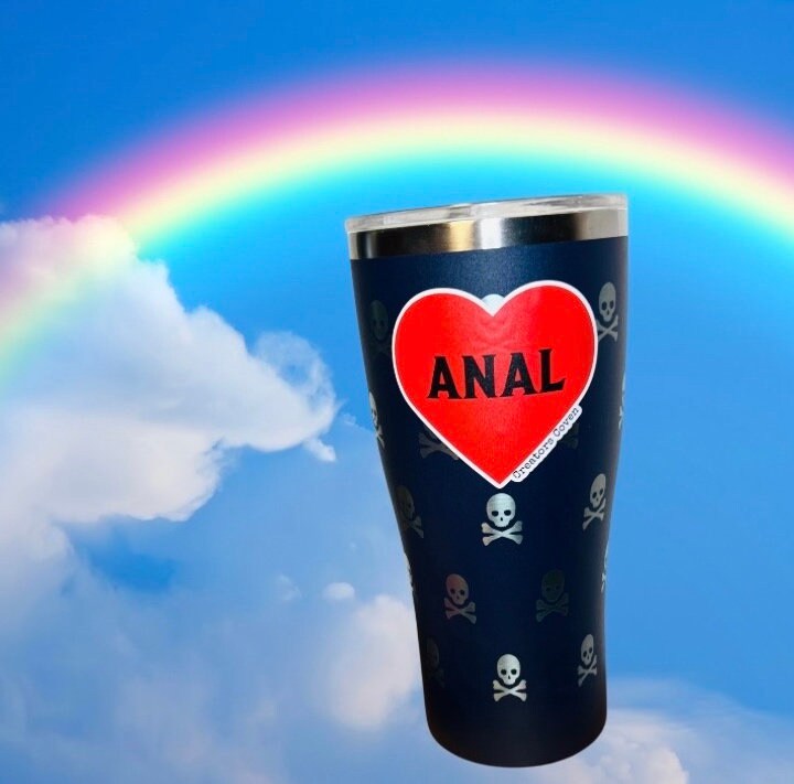 nsfw adult stickers sexy queer gay decals weird stickers dark humor decal ANAL red heart vinyl stickers removable waterproof uv ink