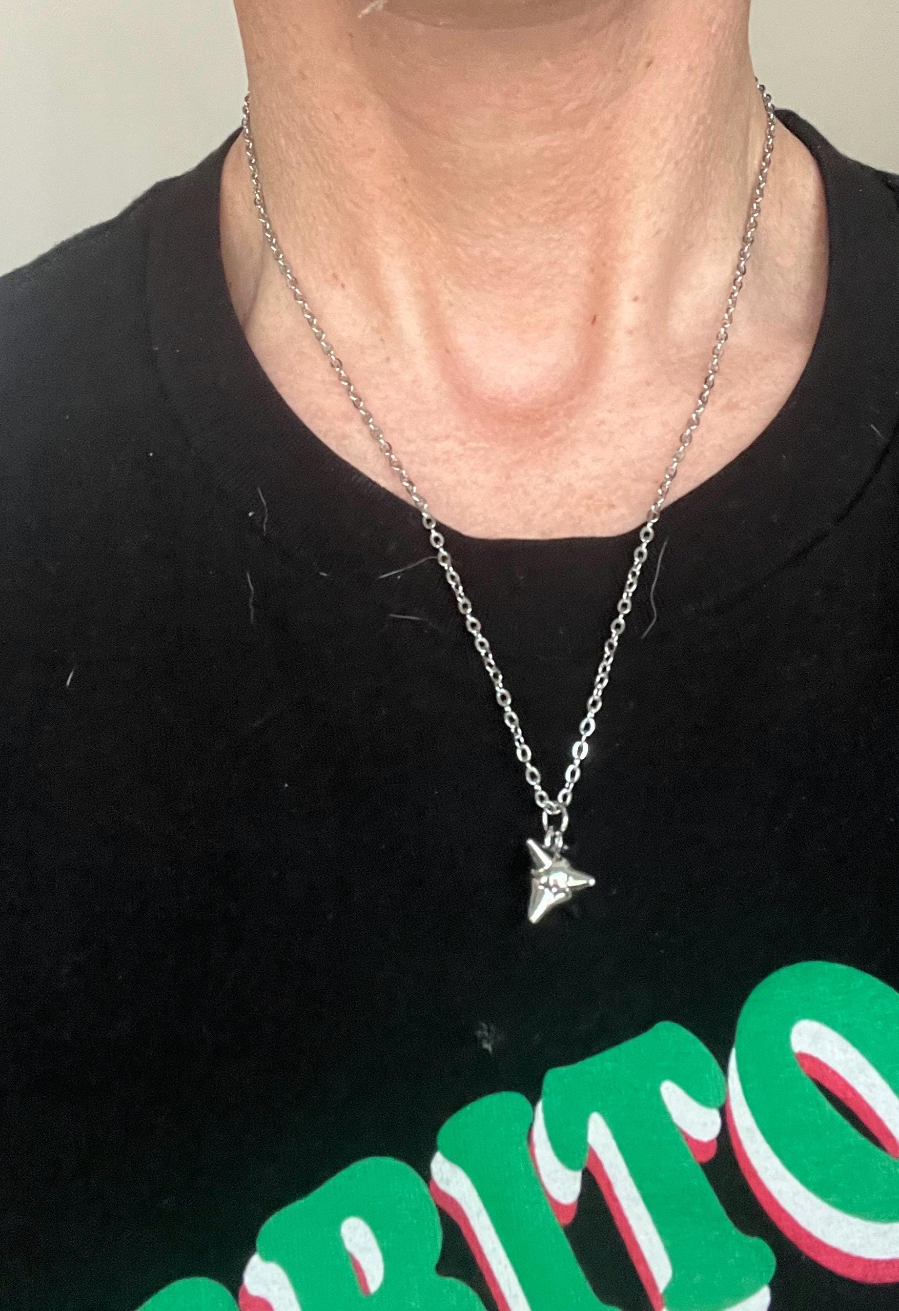 gothic necklace goth jewelry punk necklace punk accessories flail necklace medieval weapons morning star stainless steel necklace spiked