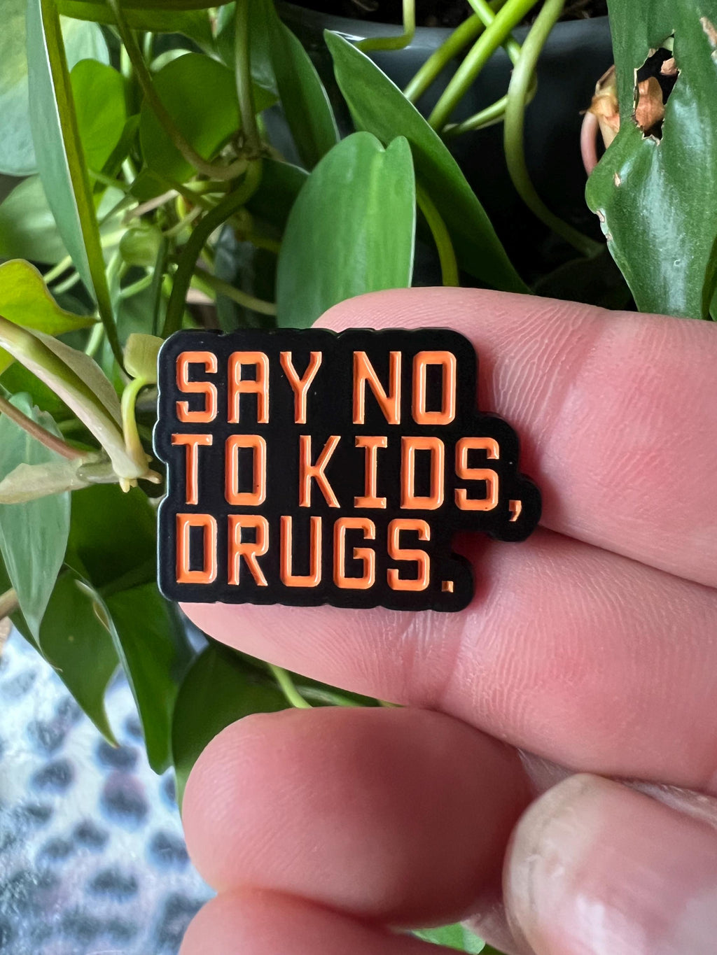 dark humor punk enamel pins goth say no to kids drugs buttons and badges nsfw mature 420 pinback buttons cannabis gifts