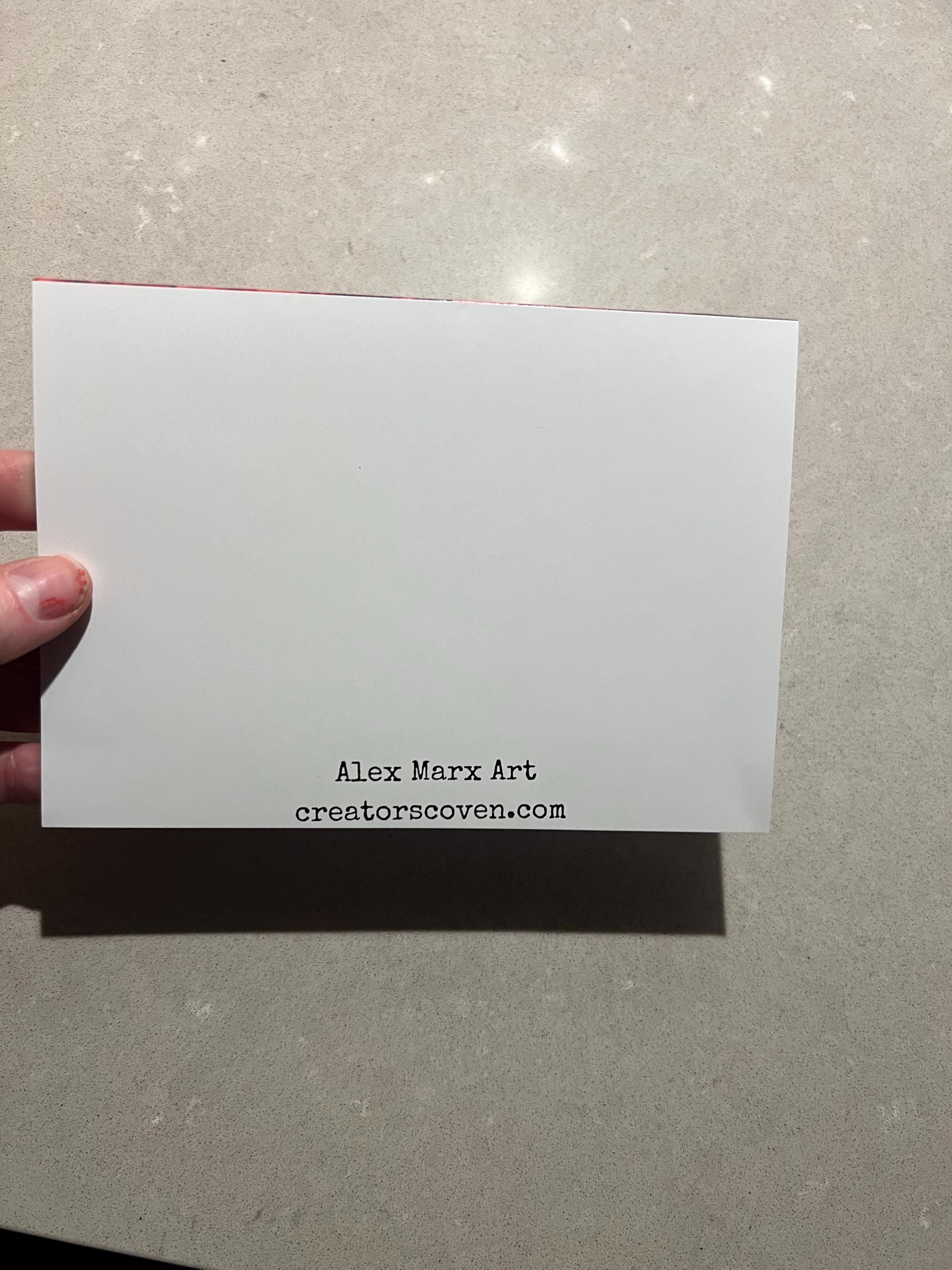 The Horrors Persist But So Do I greeting card with envelope