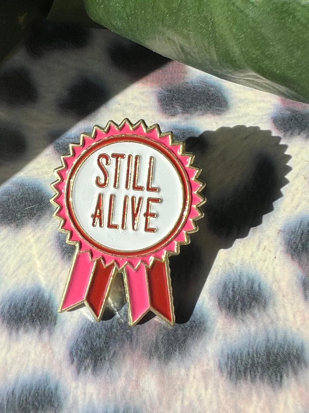 sarcastic pins and badges punk enamel pins dark humor award ribbon enamel pin goth pins gothic accessories queer pins grunge accessories