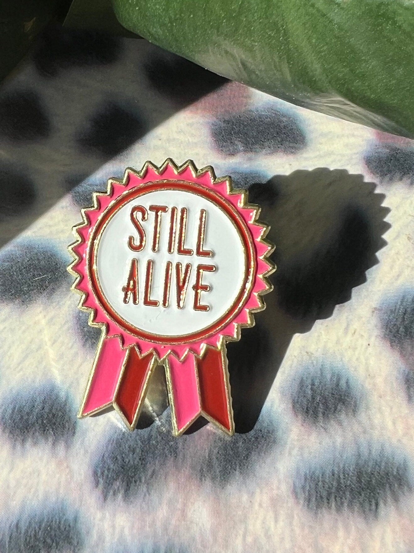 sarcastic pins and badges punk enamel pins dark humor award ribbon enamel pin goth pins gothic accessories queer pins grunge accessories