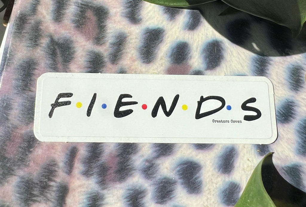FIENDS vinyl sticker FRIENDS parody decal