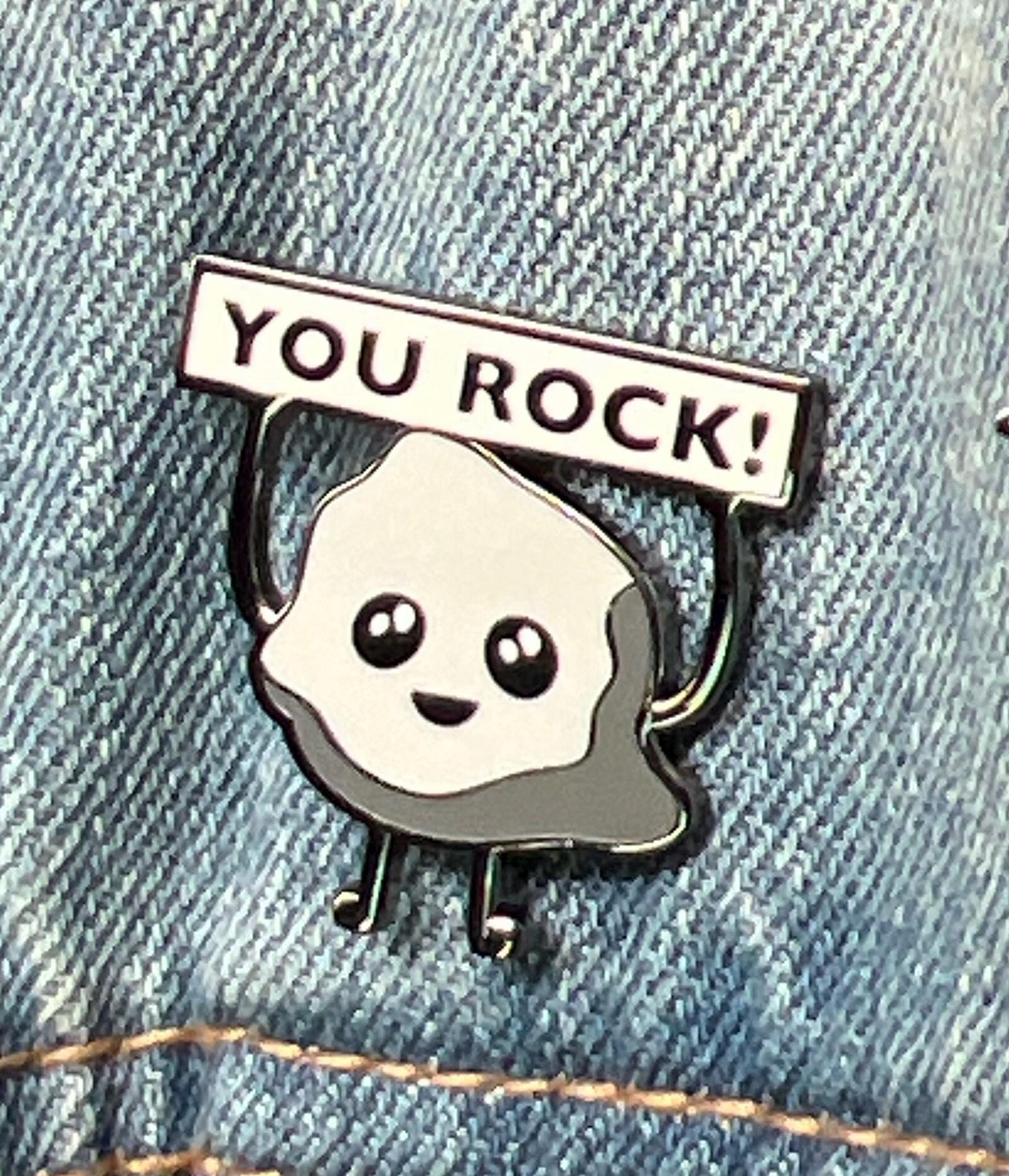 You Rock enamel pin