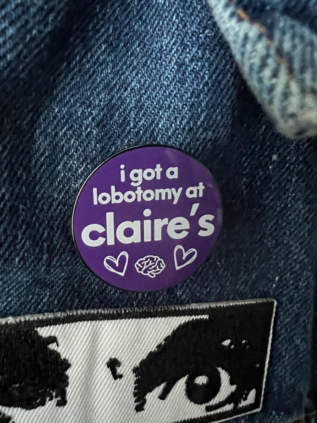 lobotomy y2k aesthetic pins and badges sarcastic mall rat goth pins punk pinback buttons lobotomy dark humor pins enamel pins for her