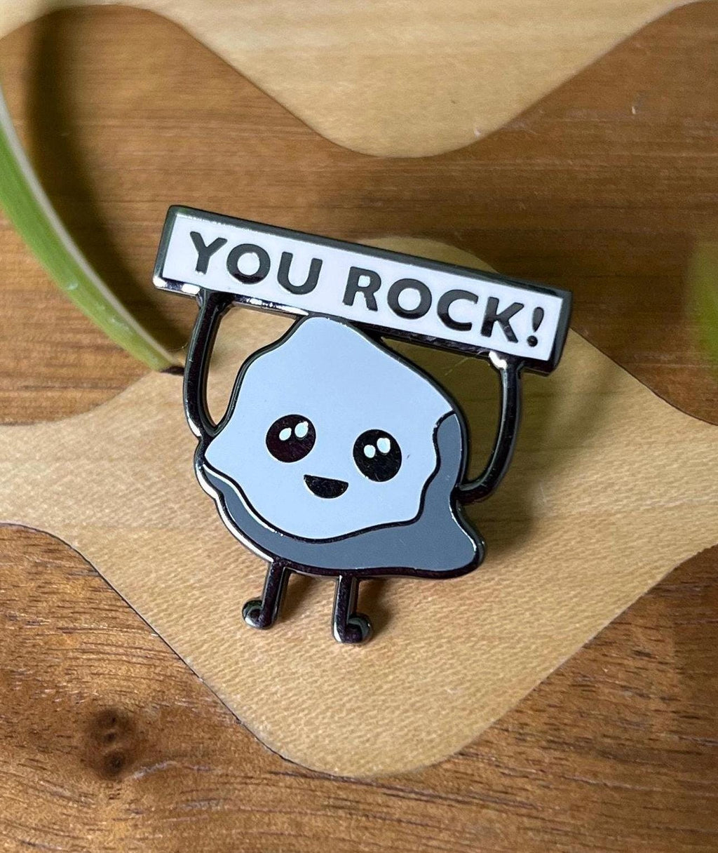 You Rock enamel pin