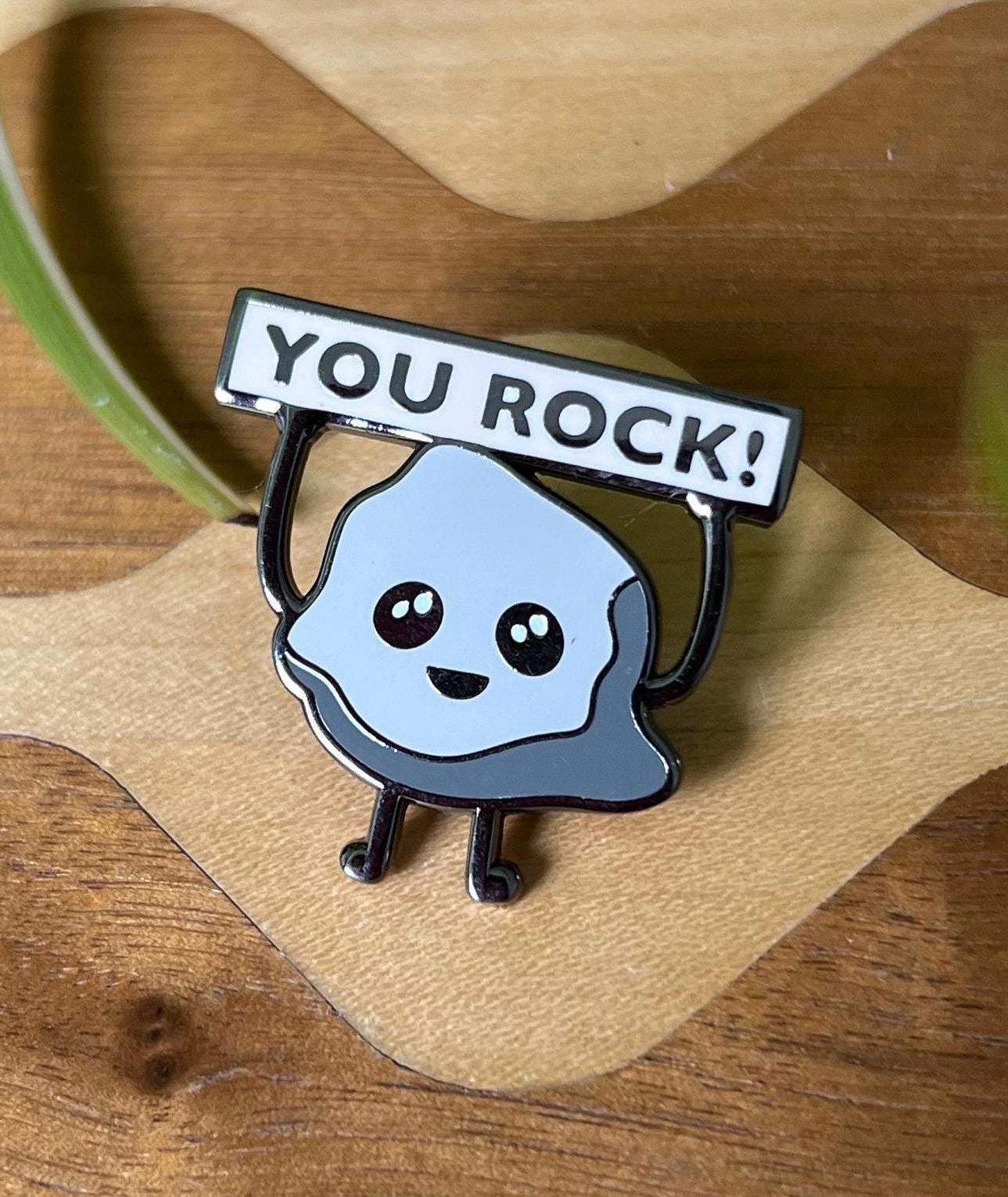 You Rock enamel pin