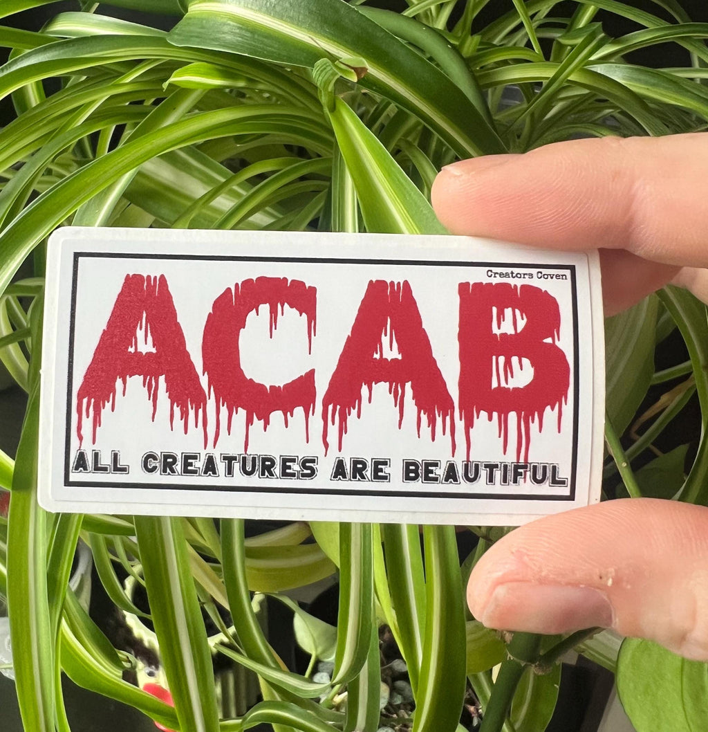 ACAB All Creatures Are Beautiful Vinyl Sticker