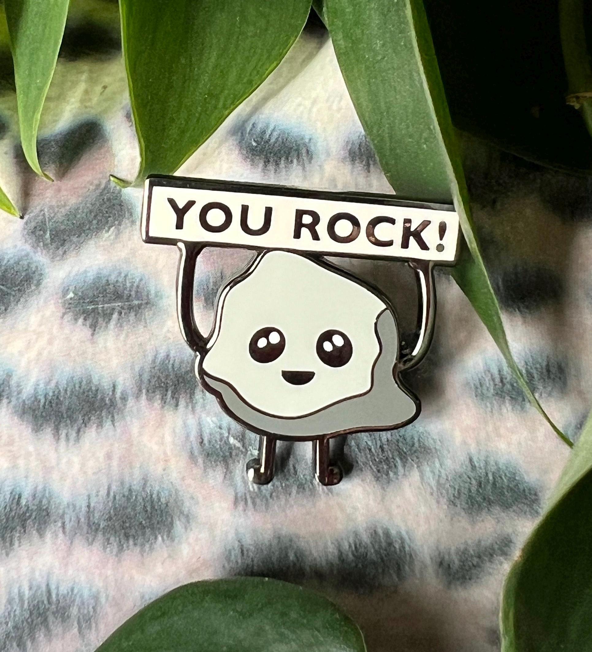 You Rock enamel pin