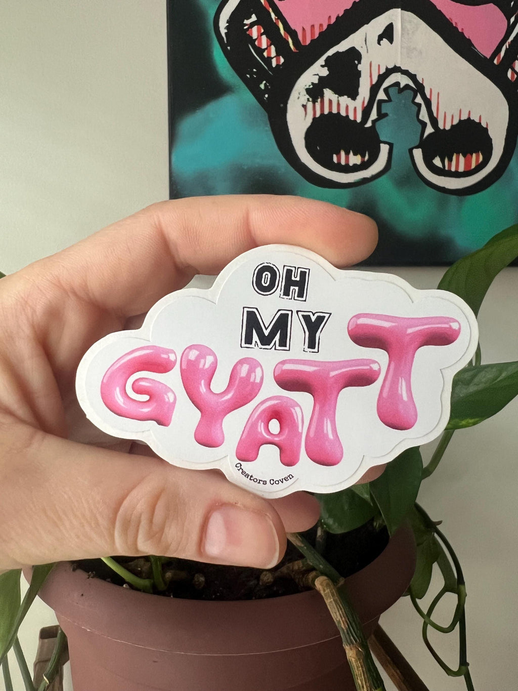 oh my gyatt vinyl sticker