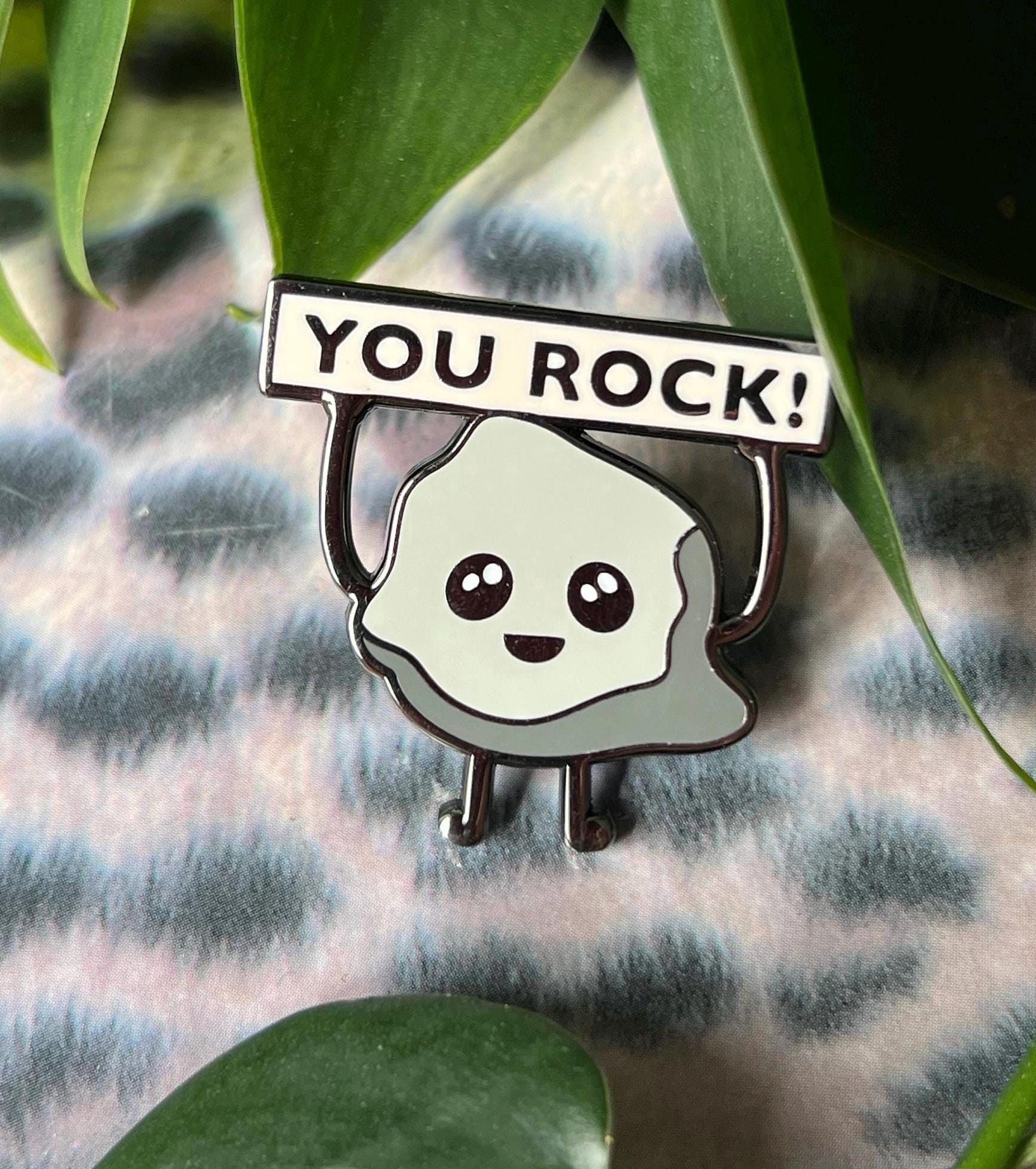 You Rock enamel pin