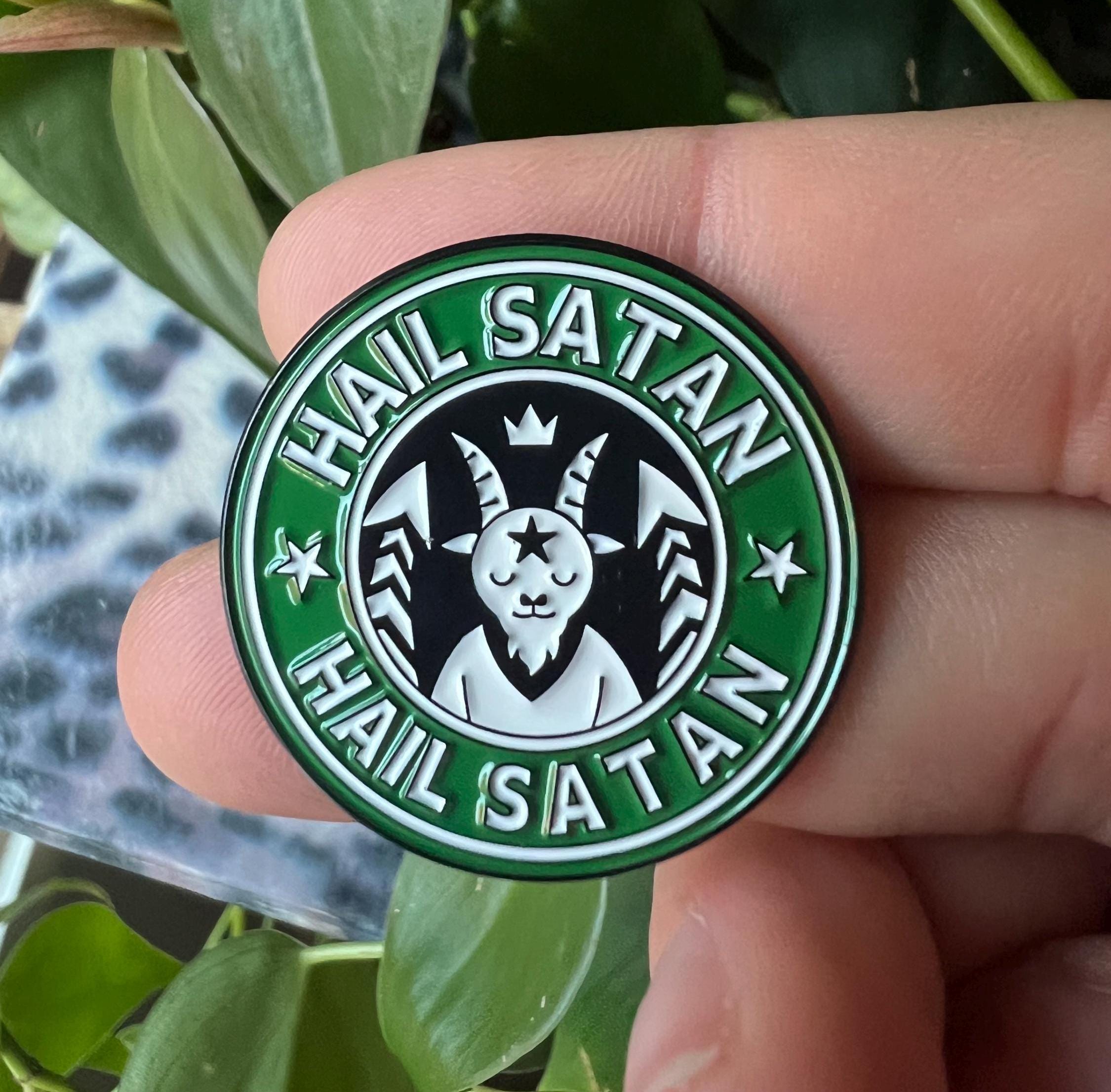 dark humor pins and badges punk accessories sarcastic starbucks round badge satanic pins queer punk pins
