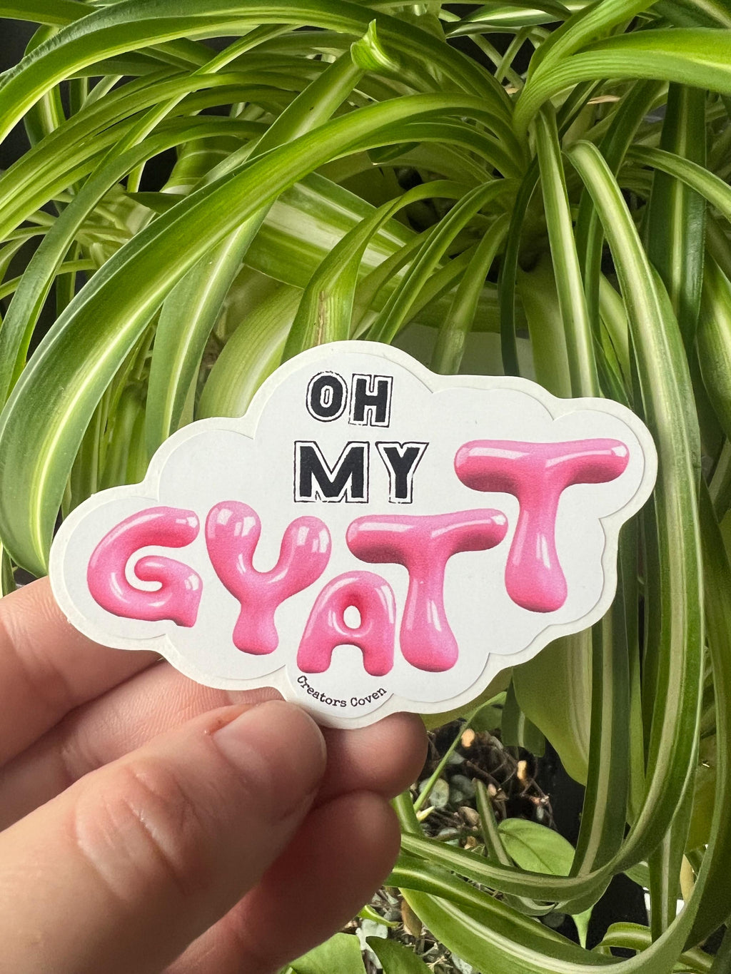 oh my gyatt vinyl sticker