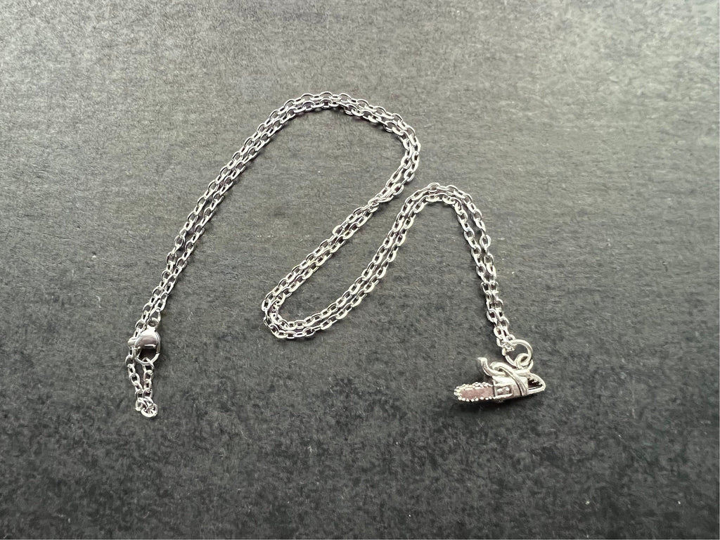 chainsaw necklace goth jewelry punk accessories gothic necklace stainless steel jewelry punk necklace miniature chainsaw jewelry