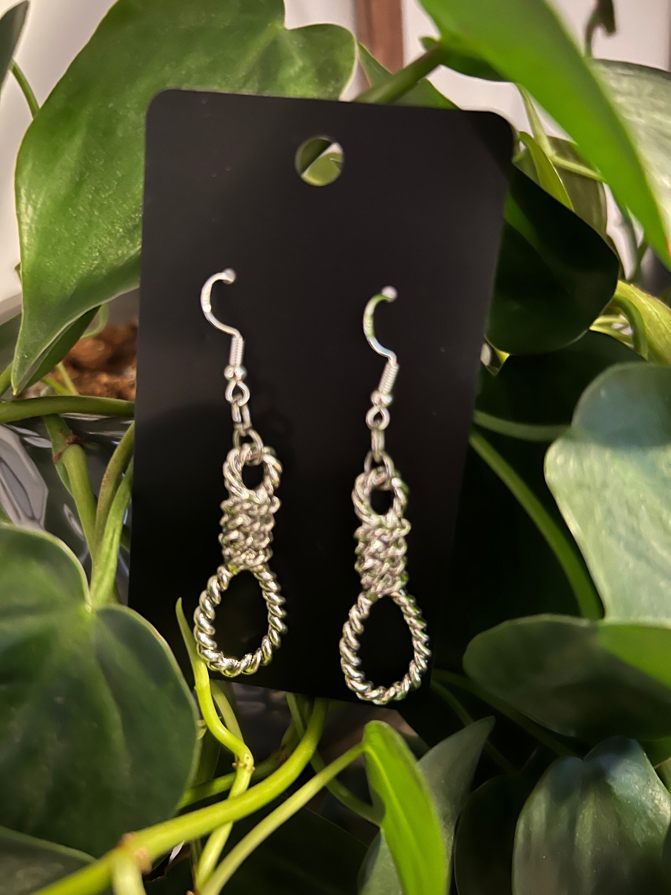 gothic earrings goth jewelry punk earrings goth jewellery noose earrings gothic accessories grunge