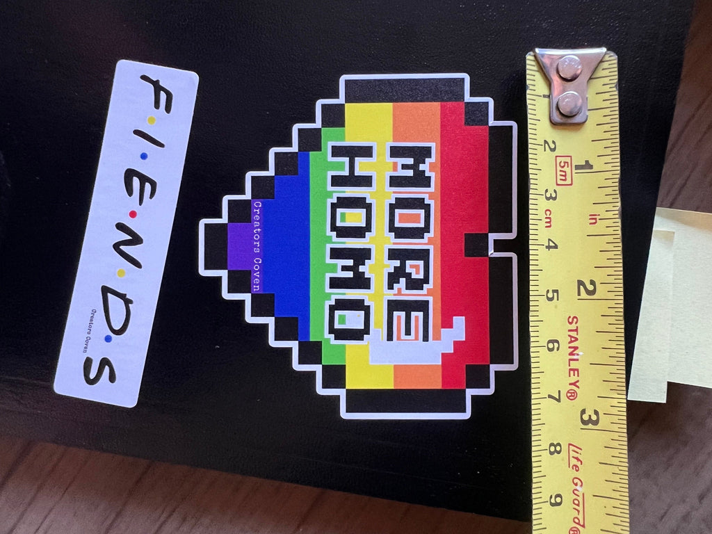 More Homo vinyl sticker Rainbow Heart Sticker