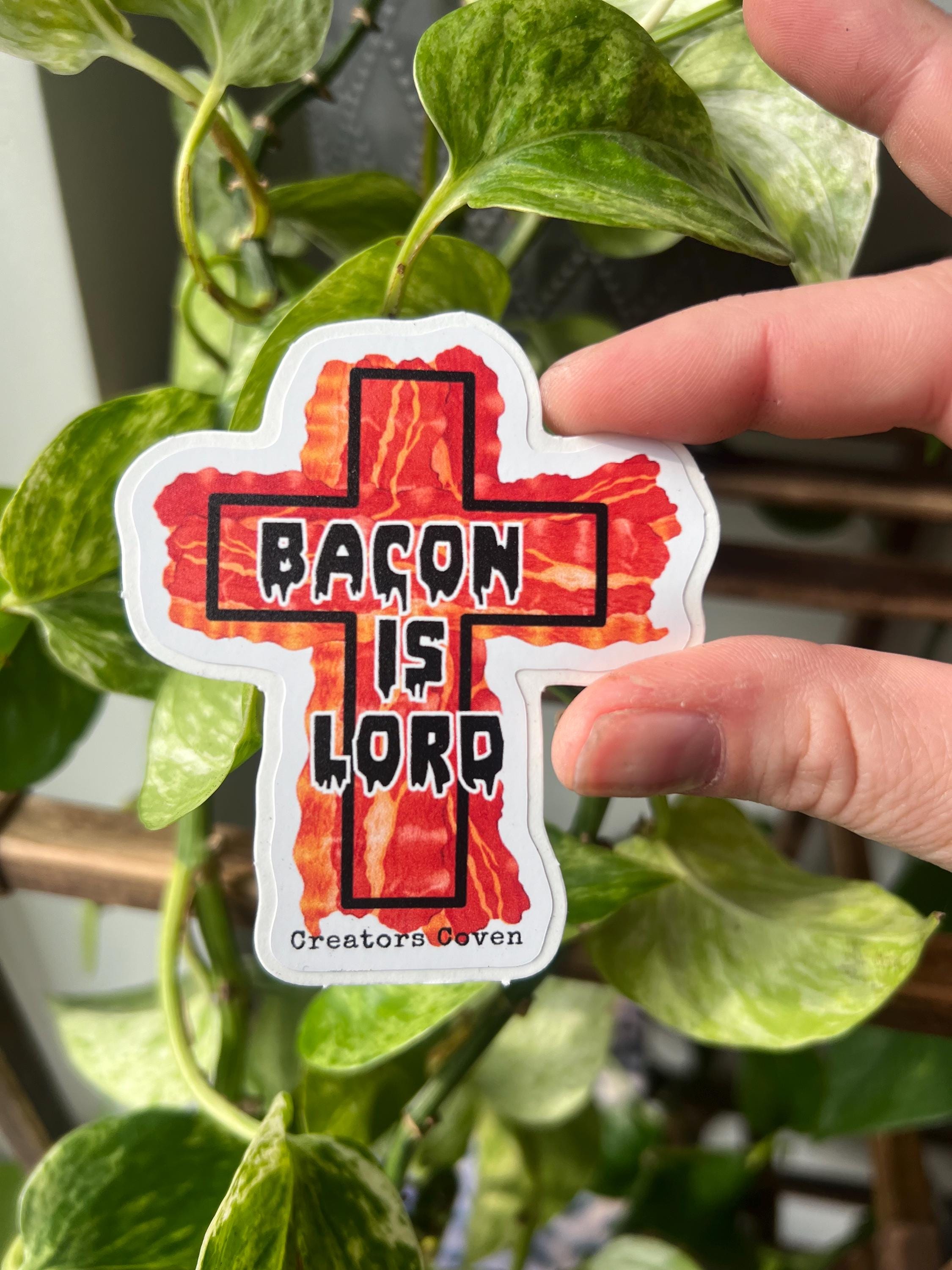 Bacon Is Lord vinyl sticker