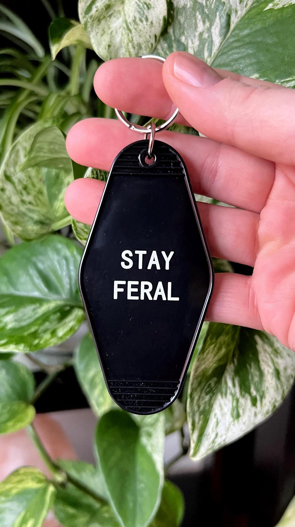 gothic keychain stay feral key chain anatomical key chain ribcage goth keyring punk accessories gothic accessories black and white edgy