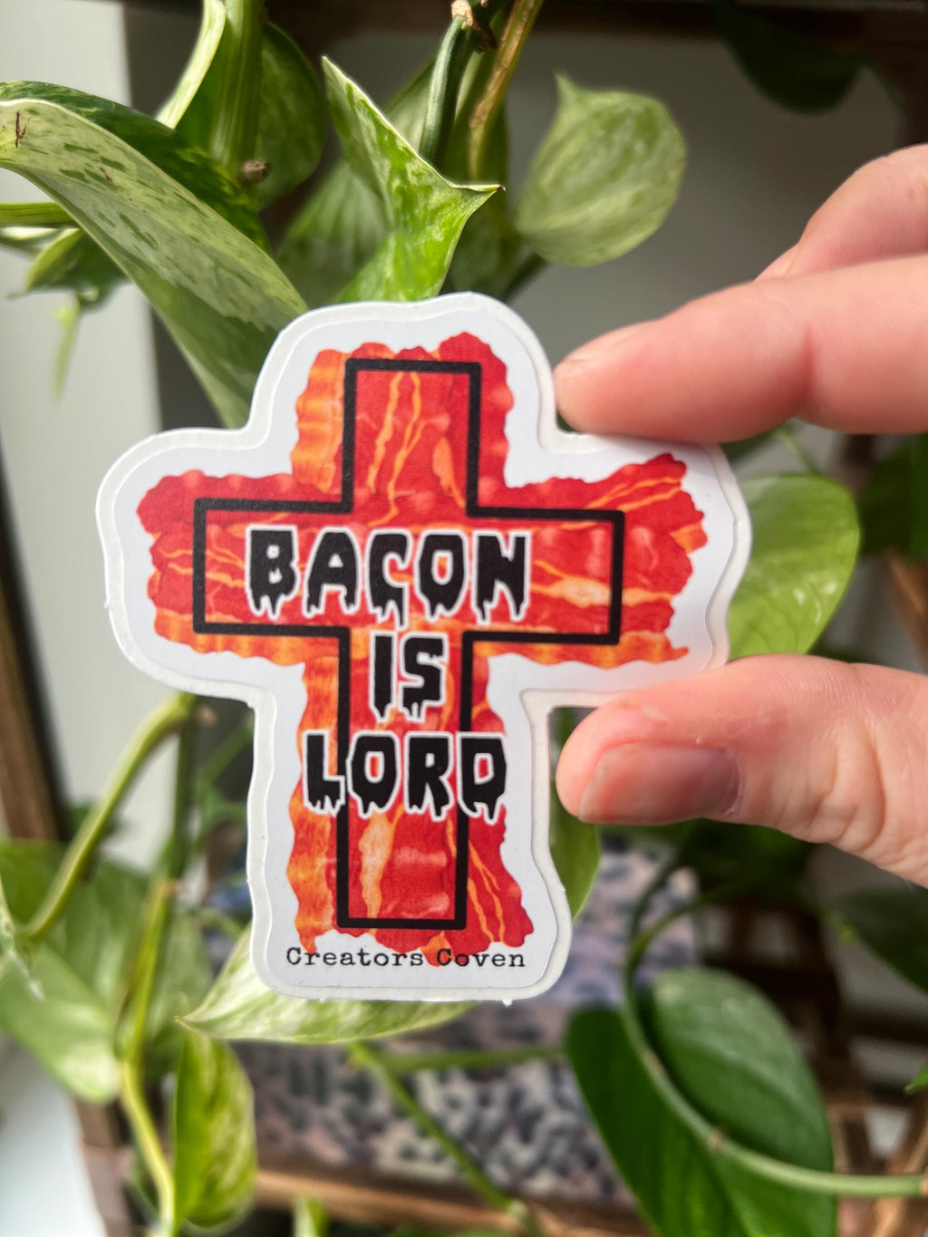 Bacon Is Lord vinyl sticker
