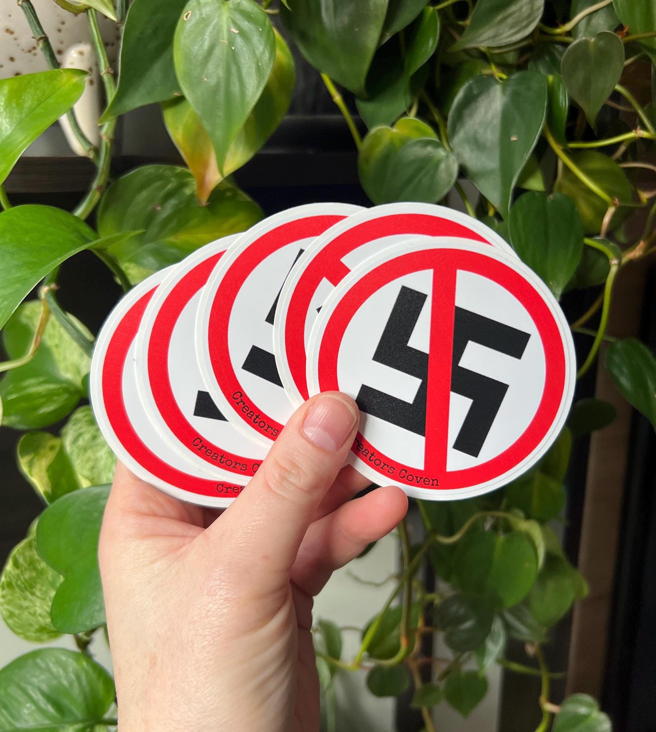 no nazis anti trump stickers punk decals leftist stickers liberal vinyl stickers anti fascist bumper stickers goth stickers