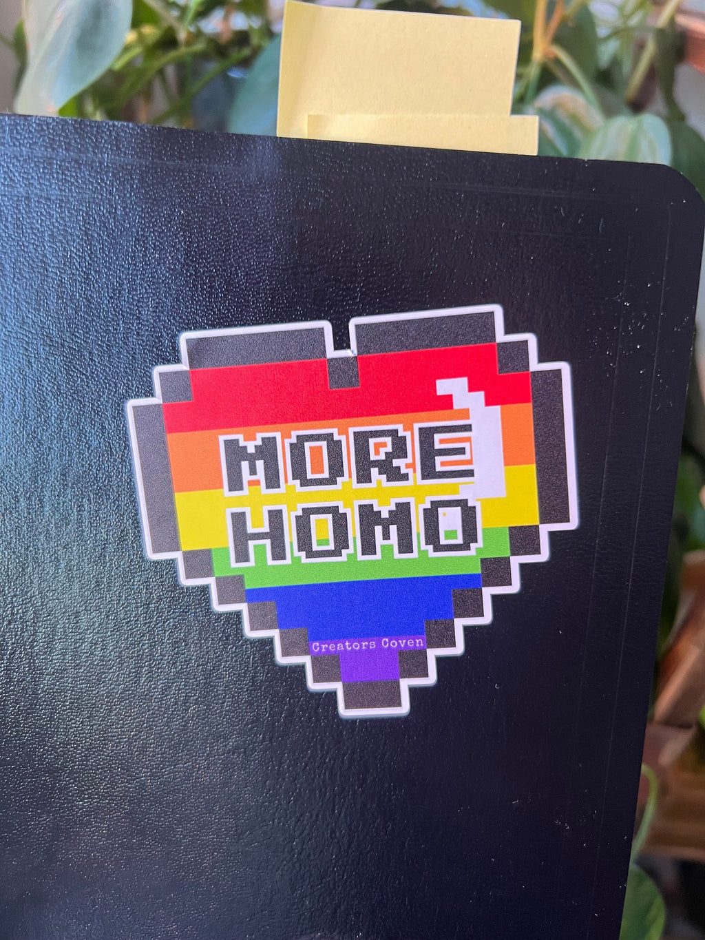 More Homo vinyl sticker Rainbow Heart Sticker