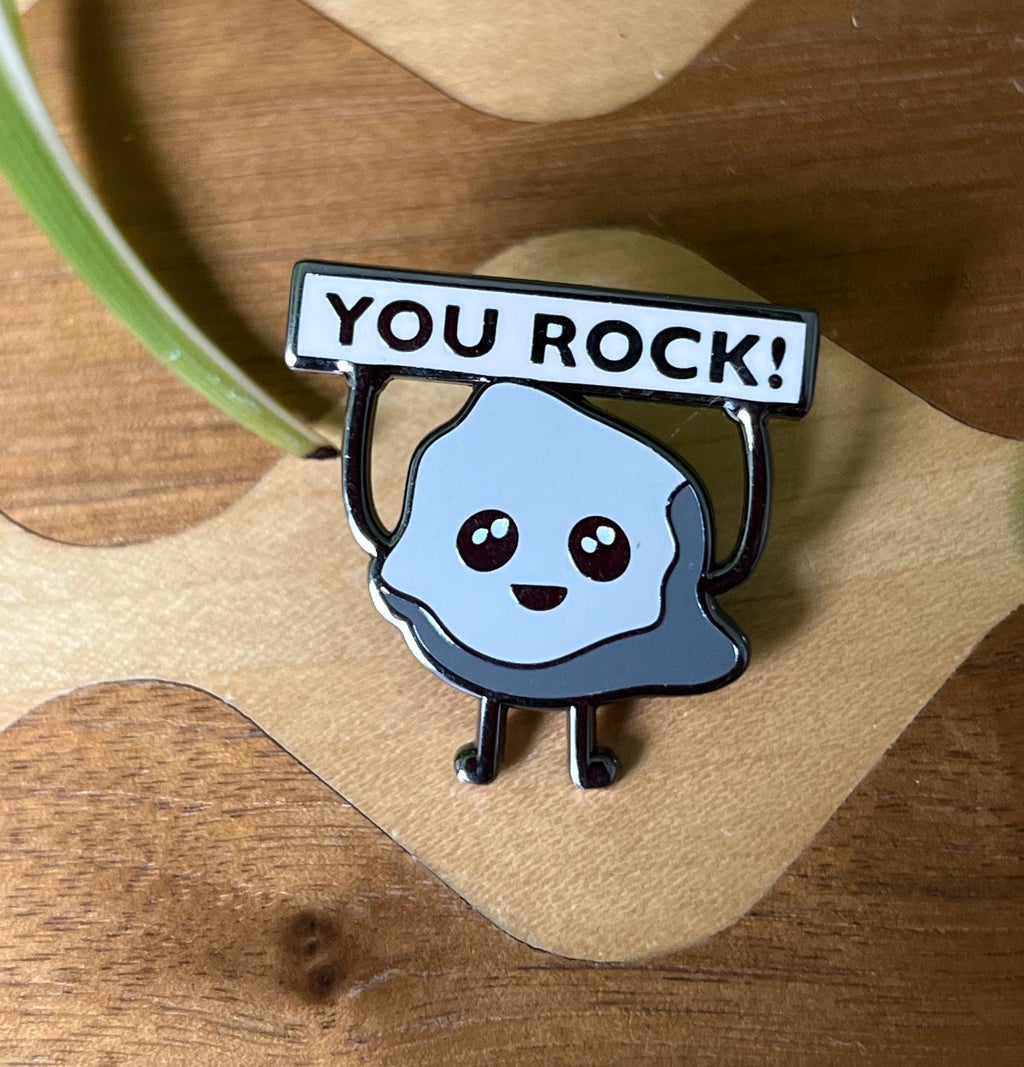 You Rock enamel pin