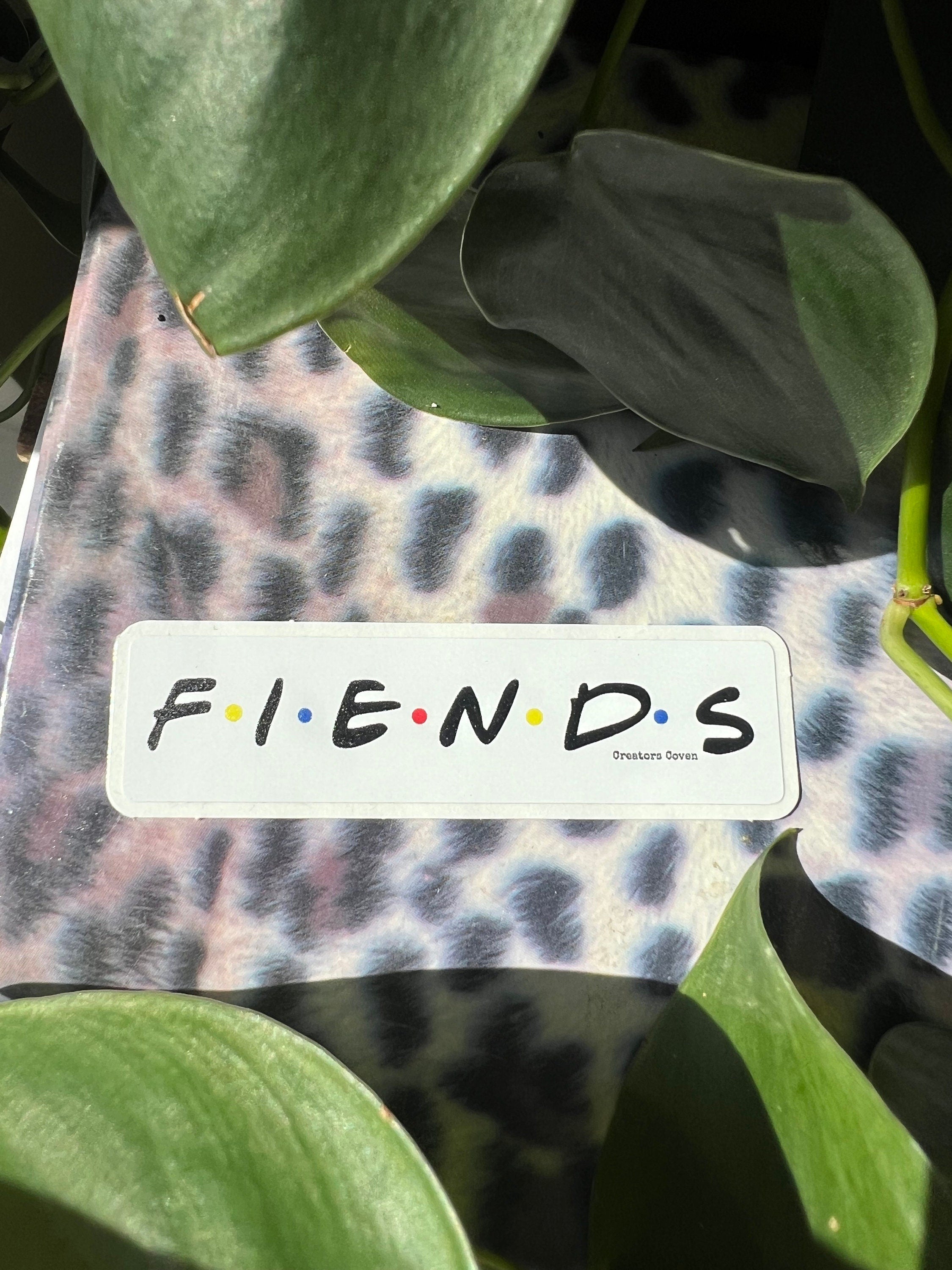 FIENDS vinyl sticker FRIENDS parody decal