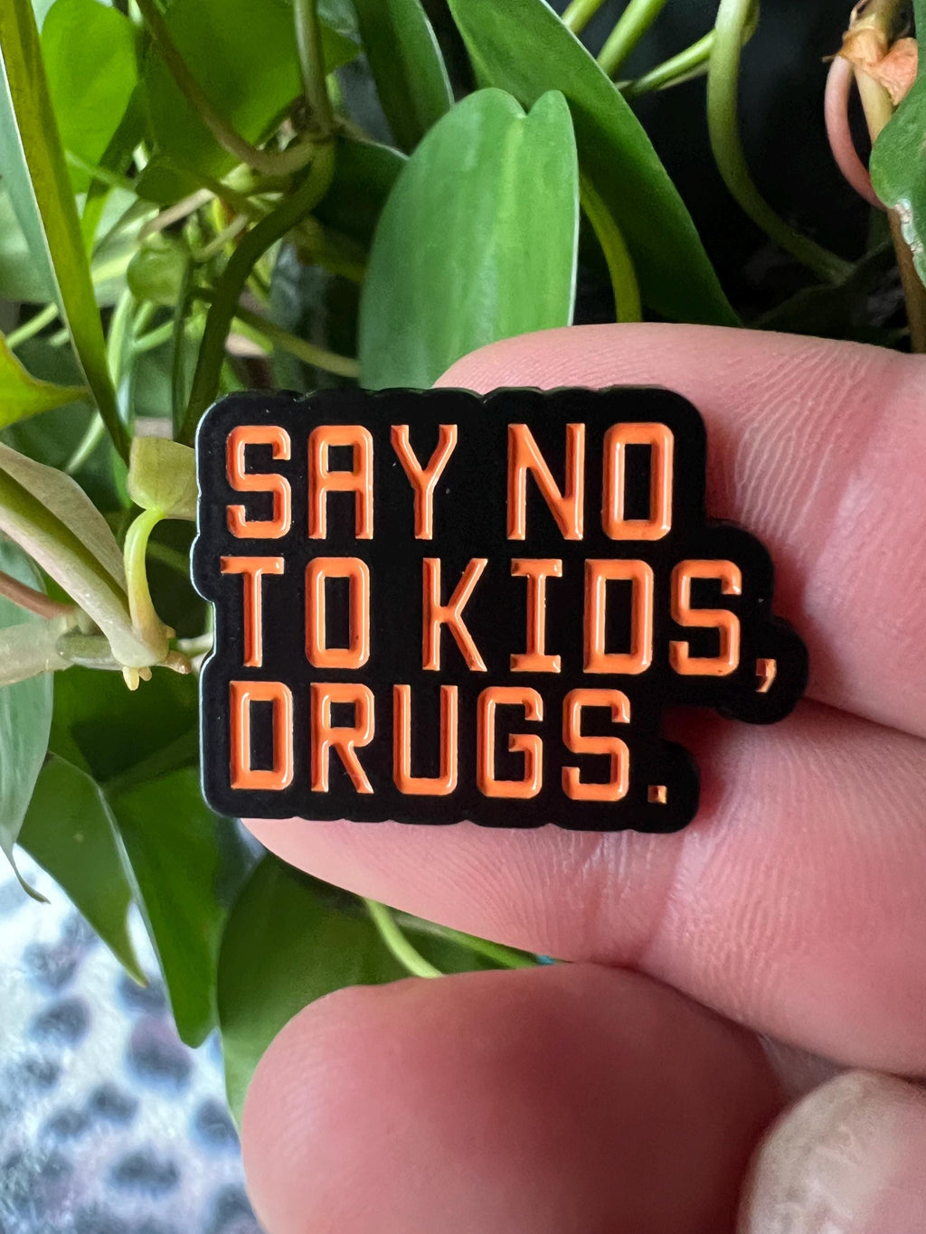 dark humor punk enamel pins goth say no to kids drugs buttons and badges nsfw mature 420 pinback buttons cannabis gifts