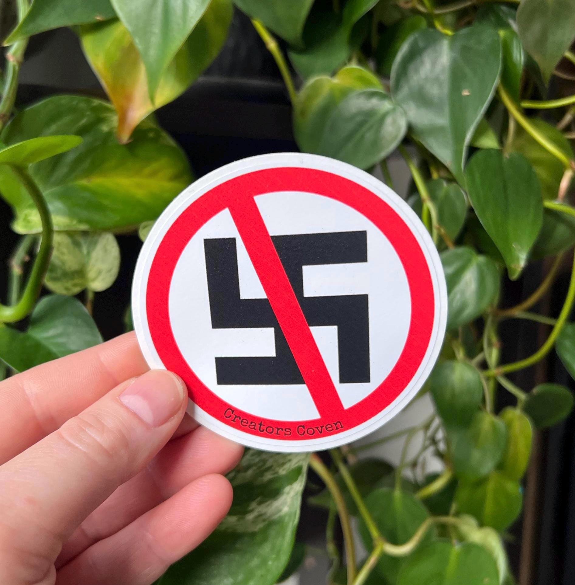 no nazis anti trump stickers punk decals leftist stickers liberal vinyl stickers anti fascist bumper stickers goth stickers